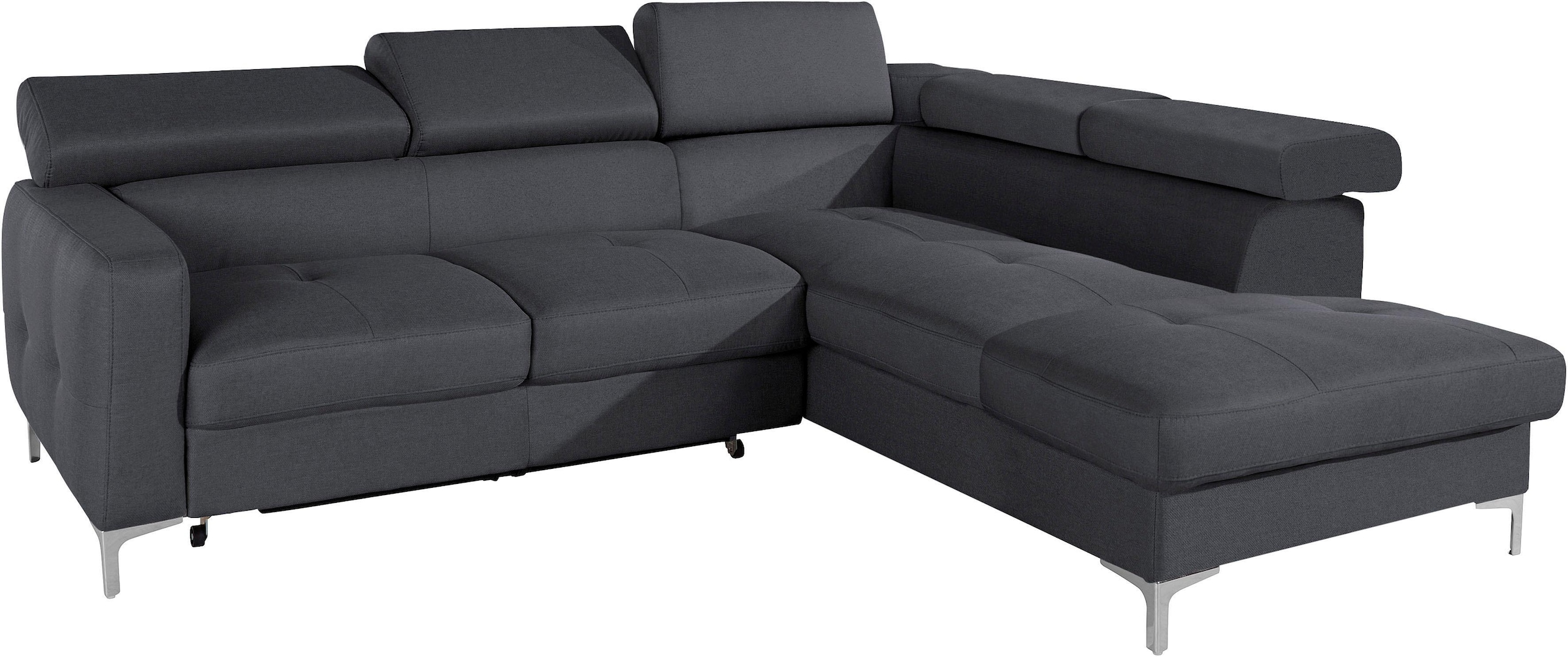 COTTA Ecksofa "Sammy L-Form", mit Kopfteilverstellung, wahlweise mit Bettfu günstig online kaufen
