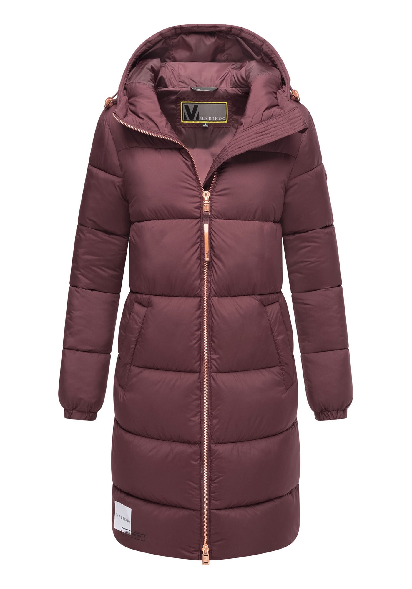 Marikoo Winterjacke »Nomadiaa«, Lange Damen Winterjacke