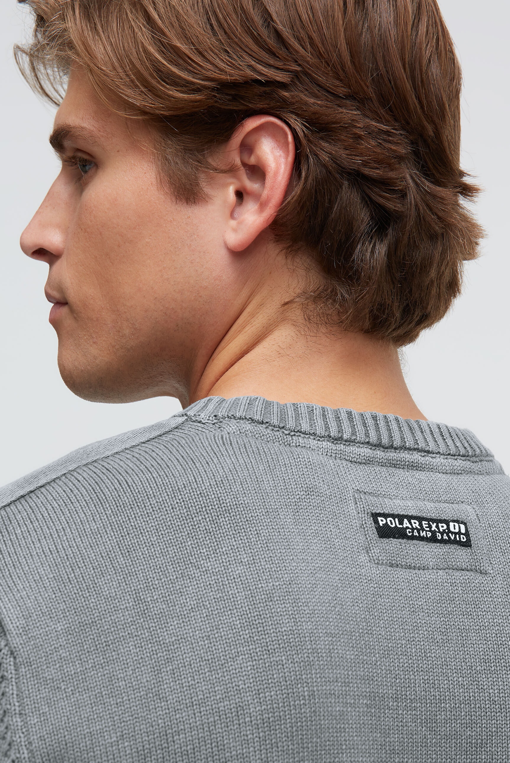 CAMP DAVID V-Ausschnitt-Pullover aus Baumwolle