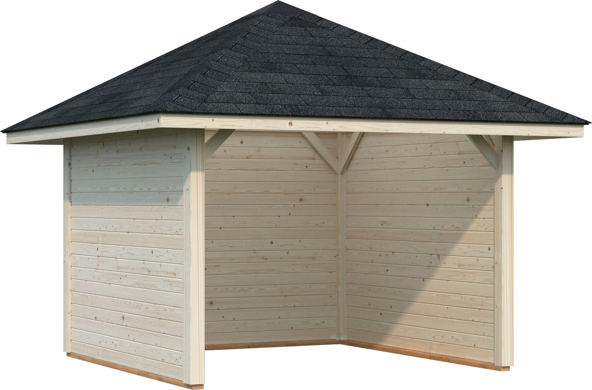 Palmako Holzpavillon "Bianca 8,3 m² Set 2", BxTxH: 300x300x323 cm