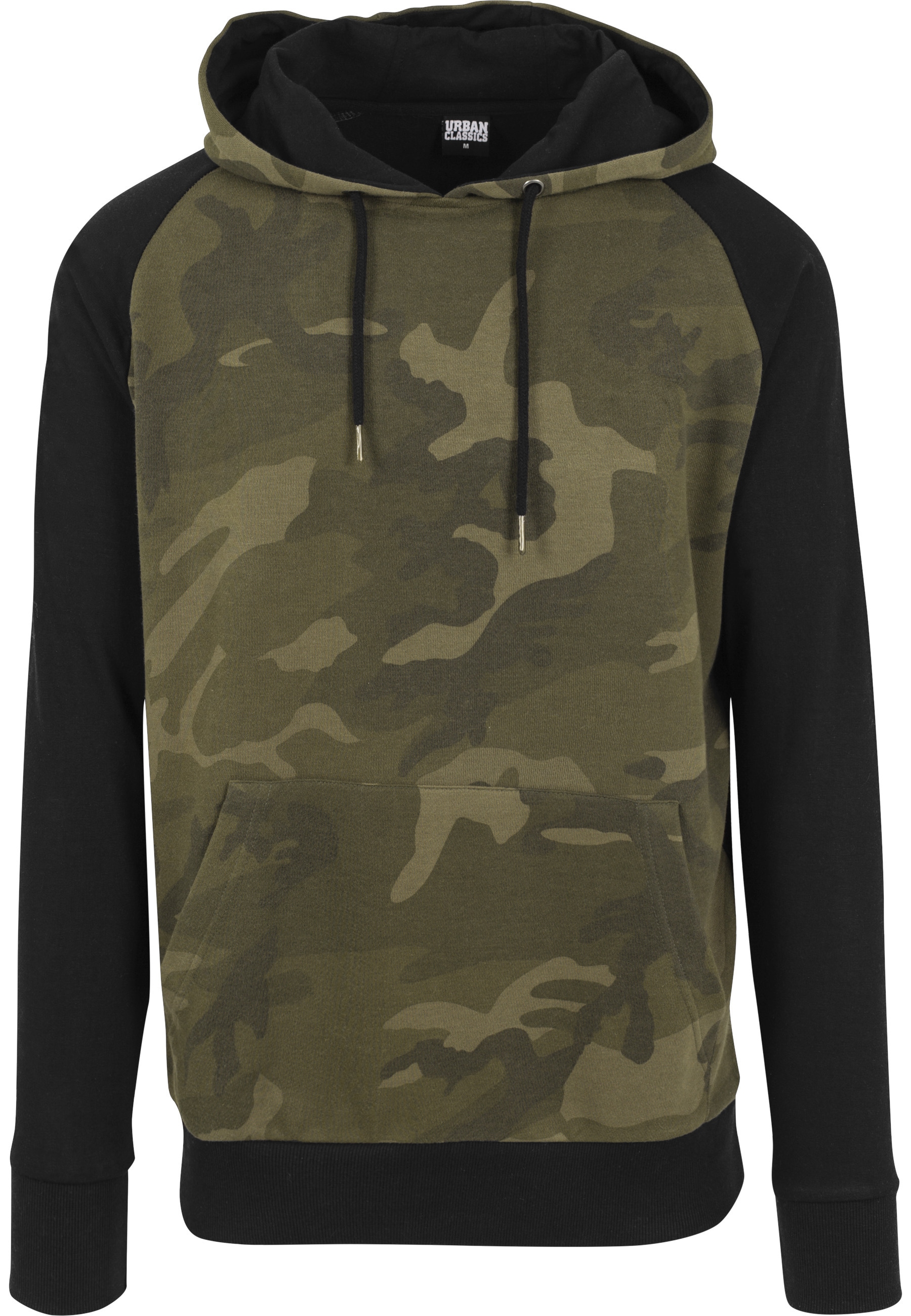URBAN CLASSICS Sweatshirt "Urban Classics Herren Camo Contrast Raglan Hoody günstig online kaufen