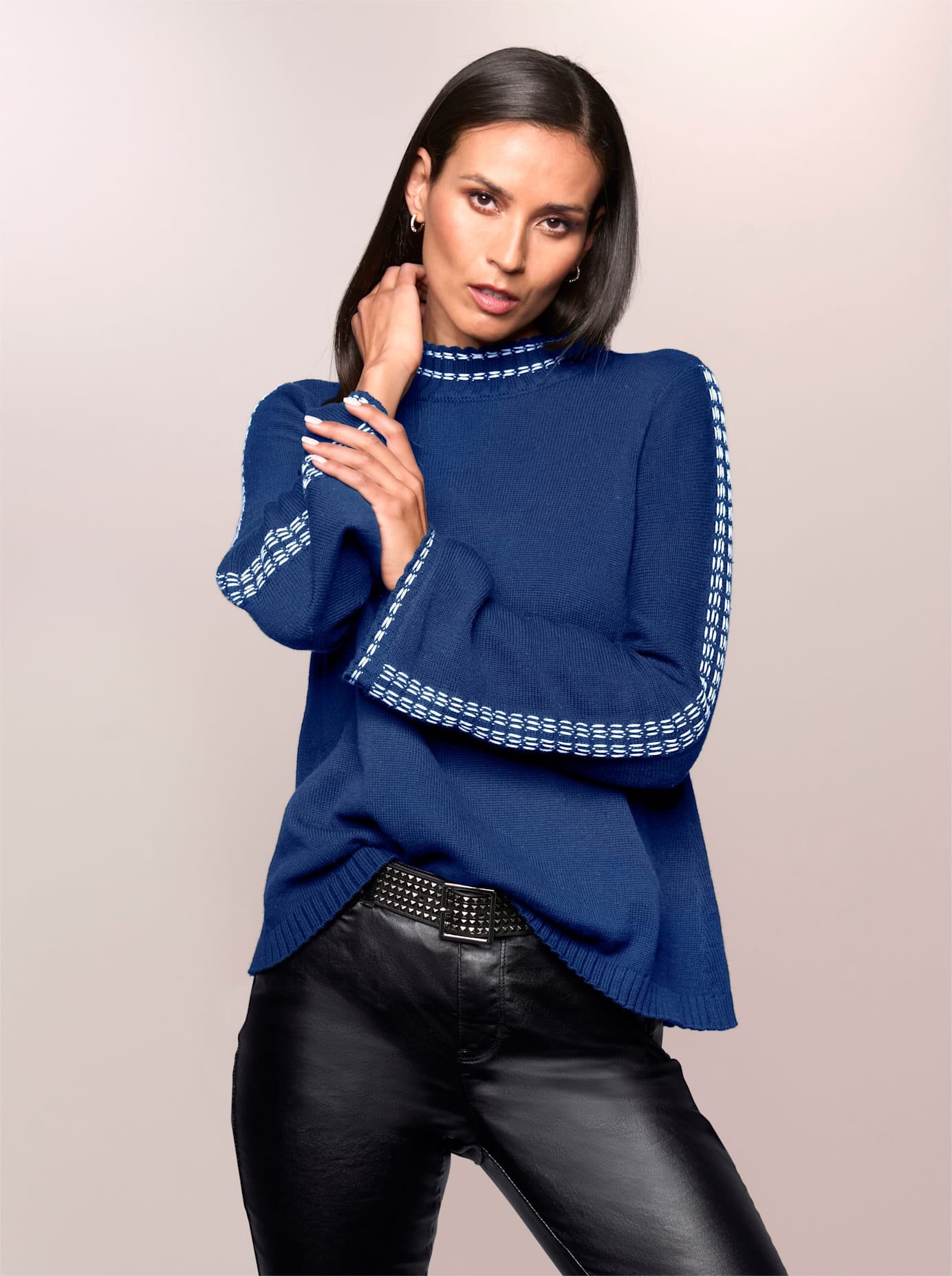 heine Jacquardpullover "Rollkragenpullover" günstig online kaufen