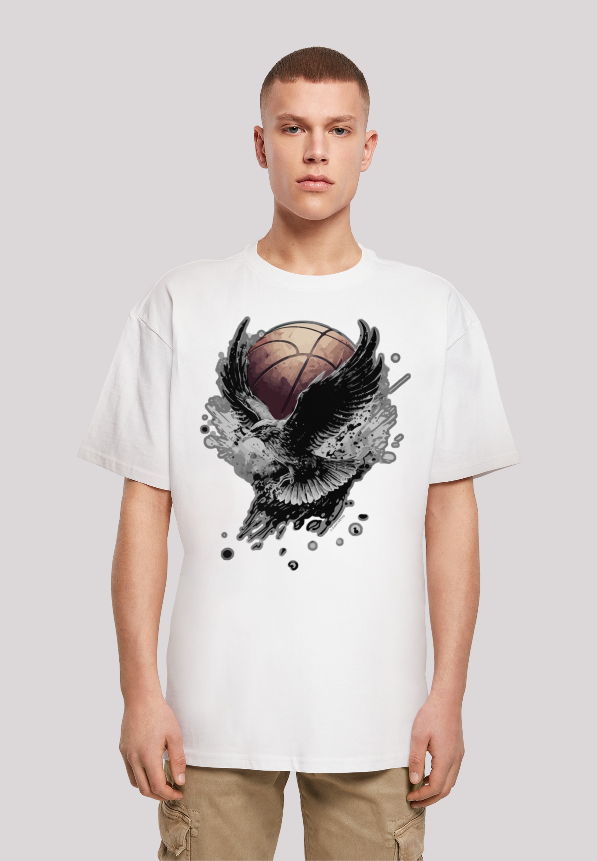 F4NT4STIC T-Shirt "Basketball Adler", Print