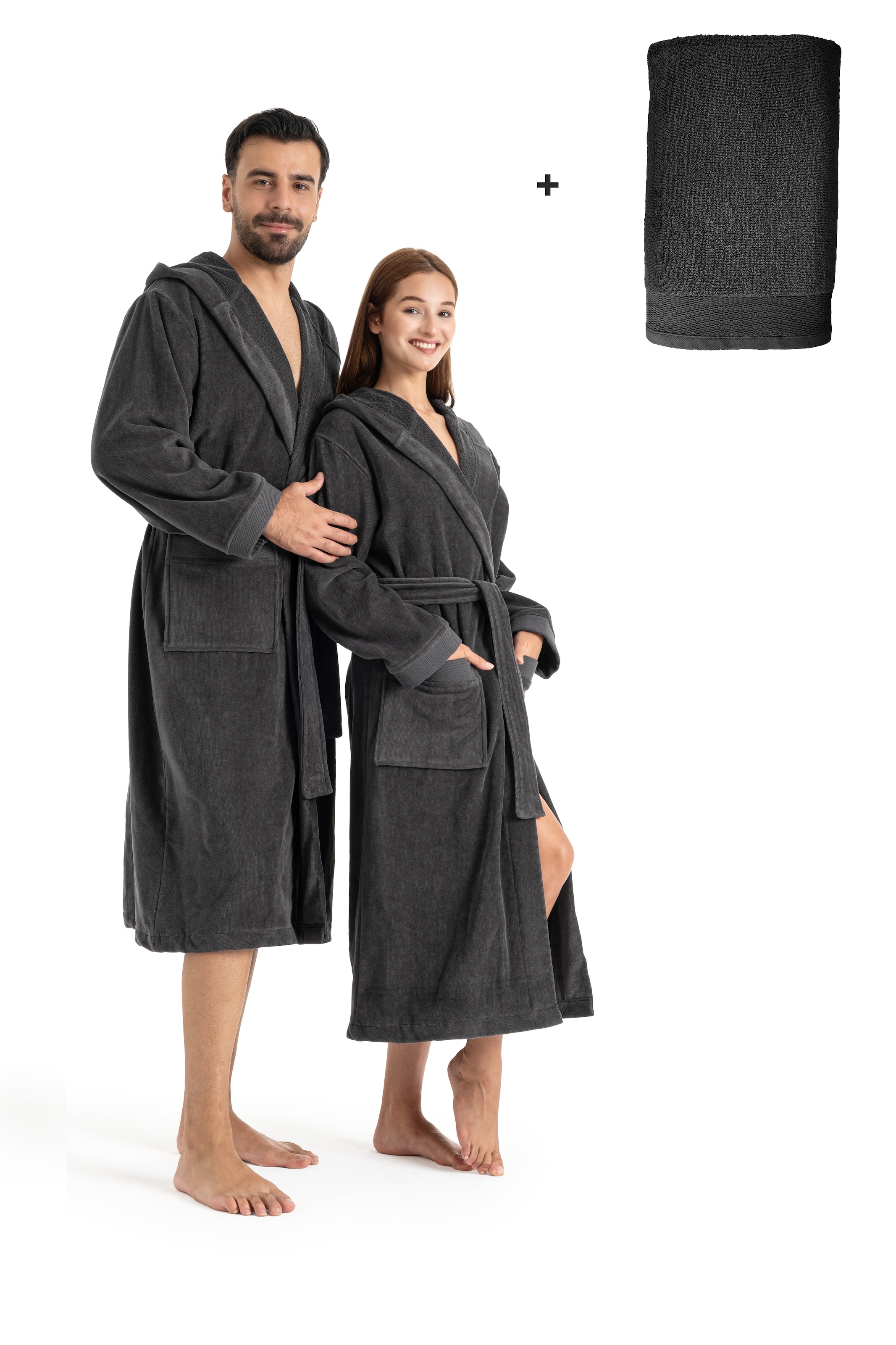 OTTO home Unisex-Bademantel "Fenya, 330 g/m², ideal für Sauna & Spa, Hotelb günstig online kaufen