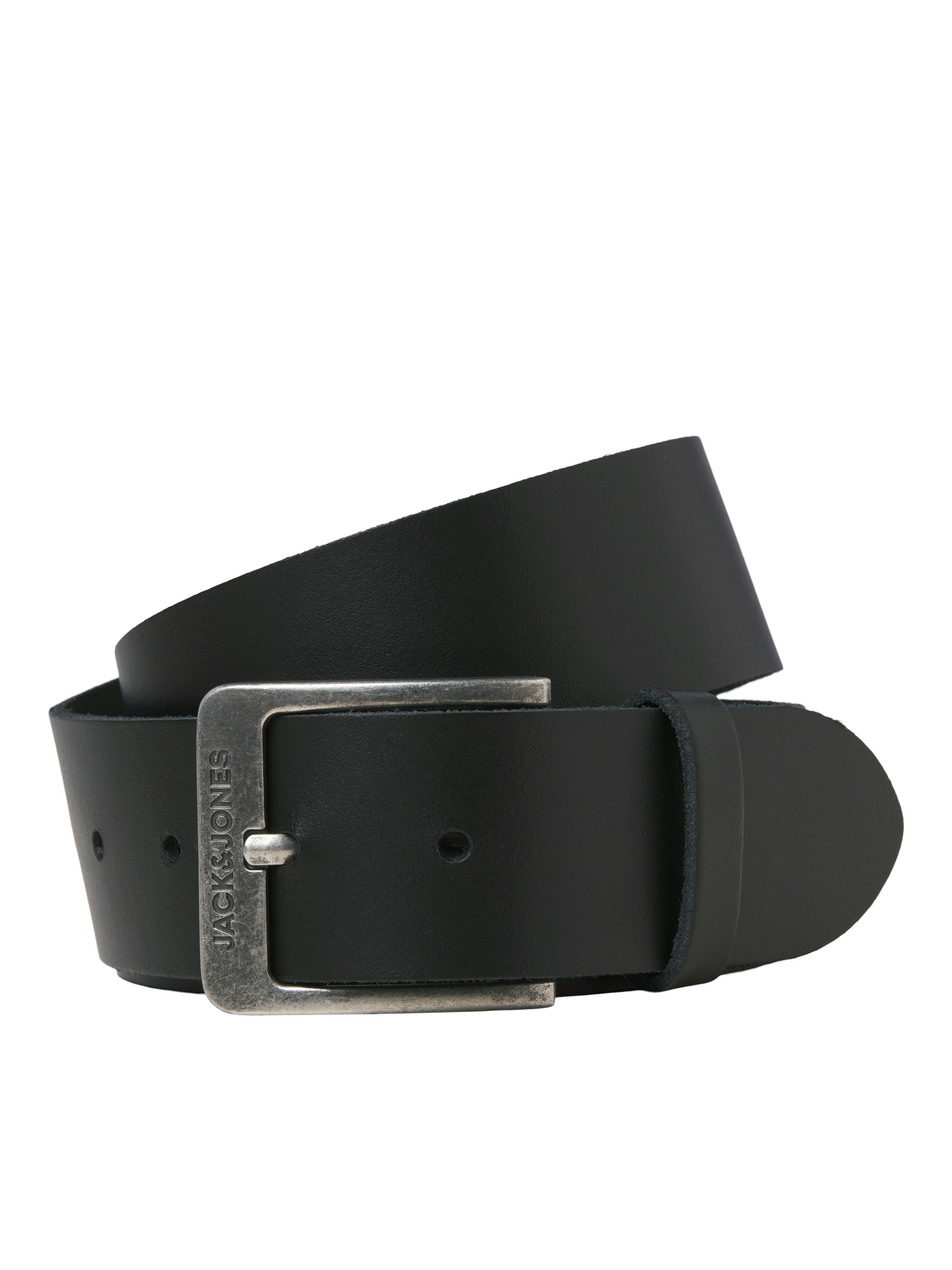 Jack & Jones Ledergürtel "JACBRAGA LEATHER BELT SN" mit silberner Schließe günstig online kaufen
