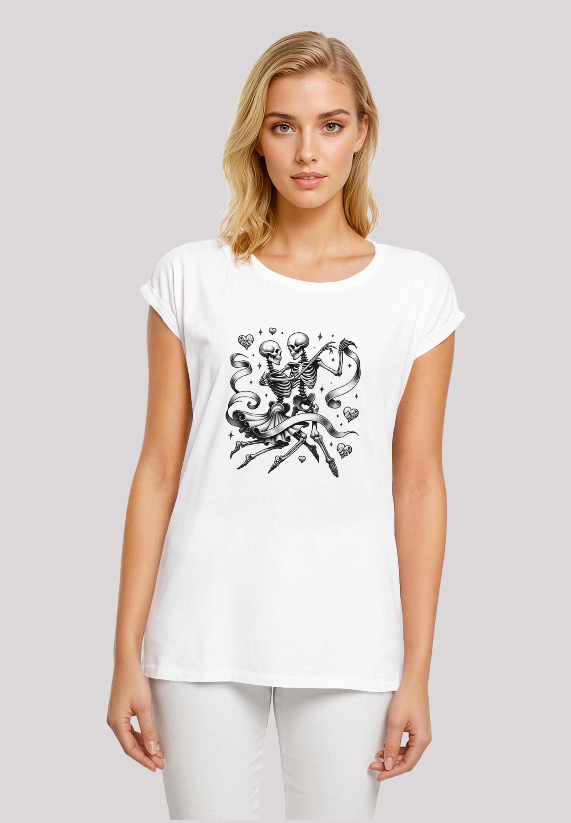 F4NT4STIC Marškinėliai »Skelettpaar tanzt su Ban...