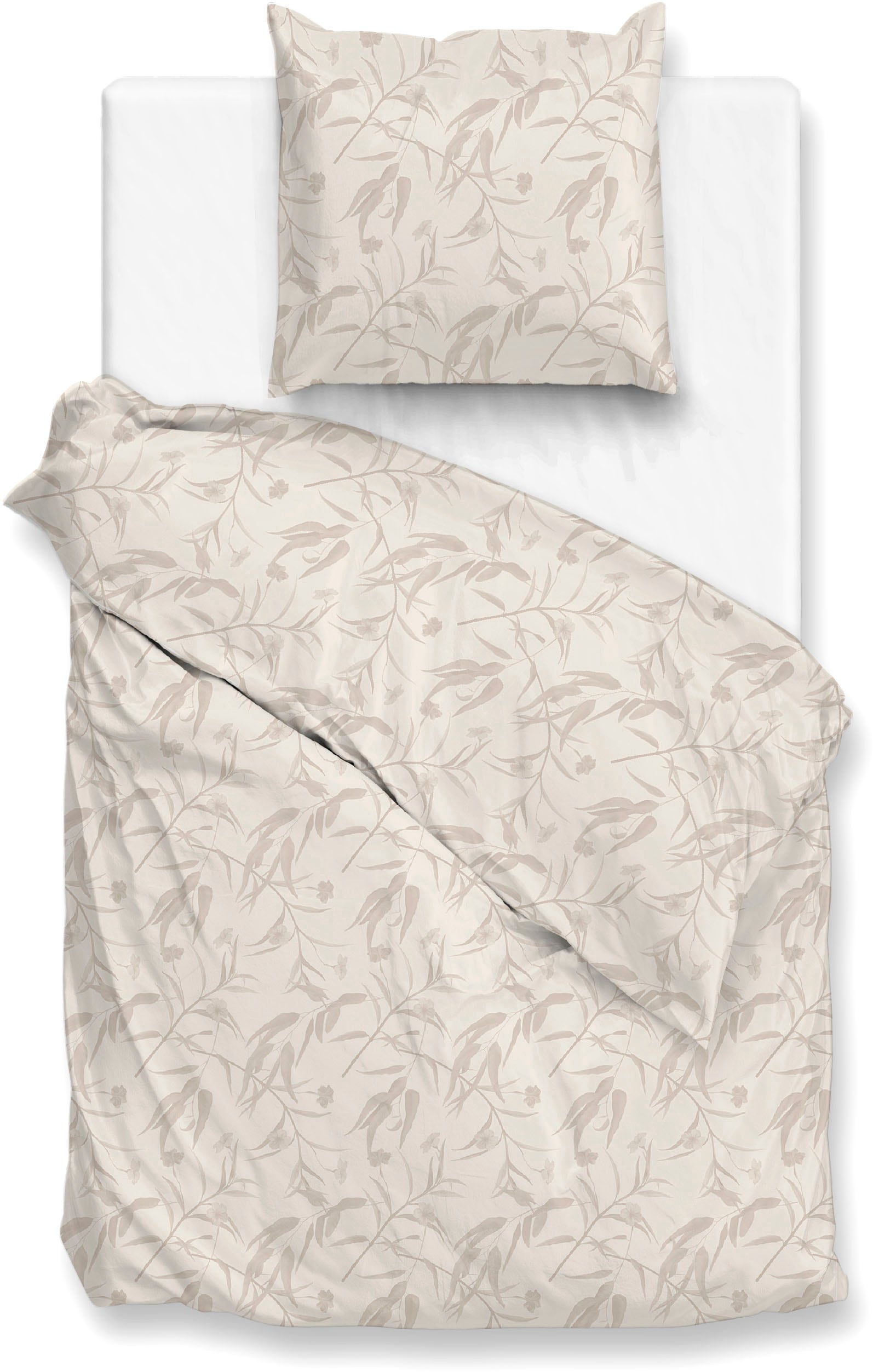 ZO HOME Bettwäsche "Fiori-di-Satinado" 2 Stk. Bettwäsche aus 100% Baumwolle, hochwertiges Mako-Satin