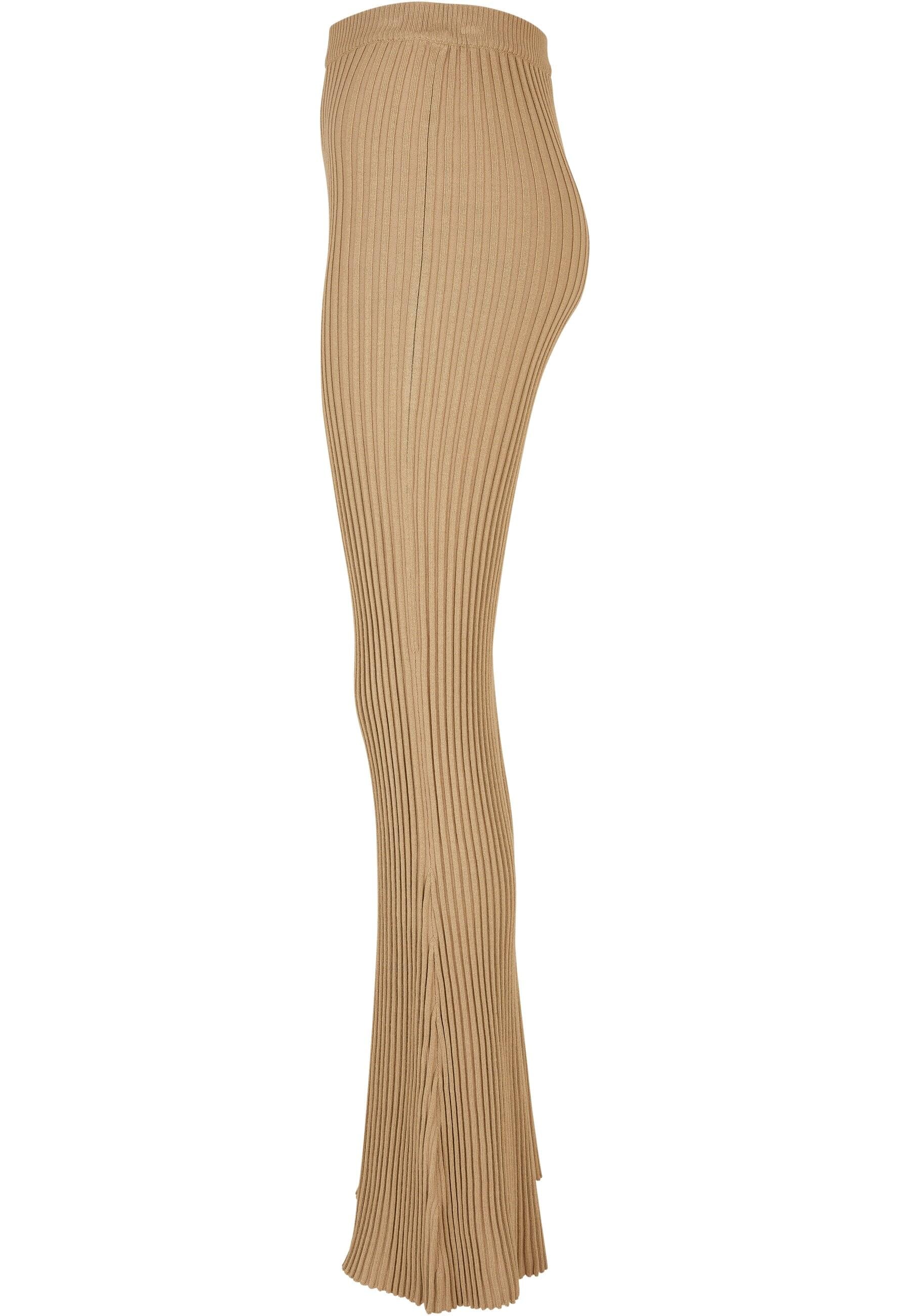 URBAN CLASSICS Leggings »Urban Classics Damen Ladies Flared Rib Knit Leggings«, (1 tlg.)