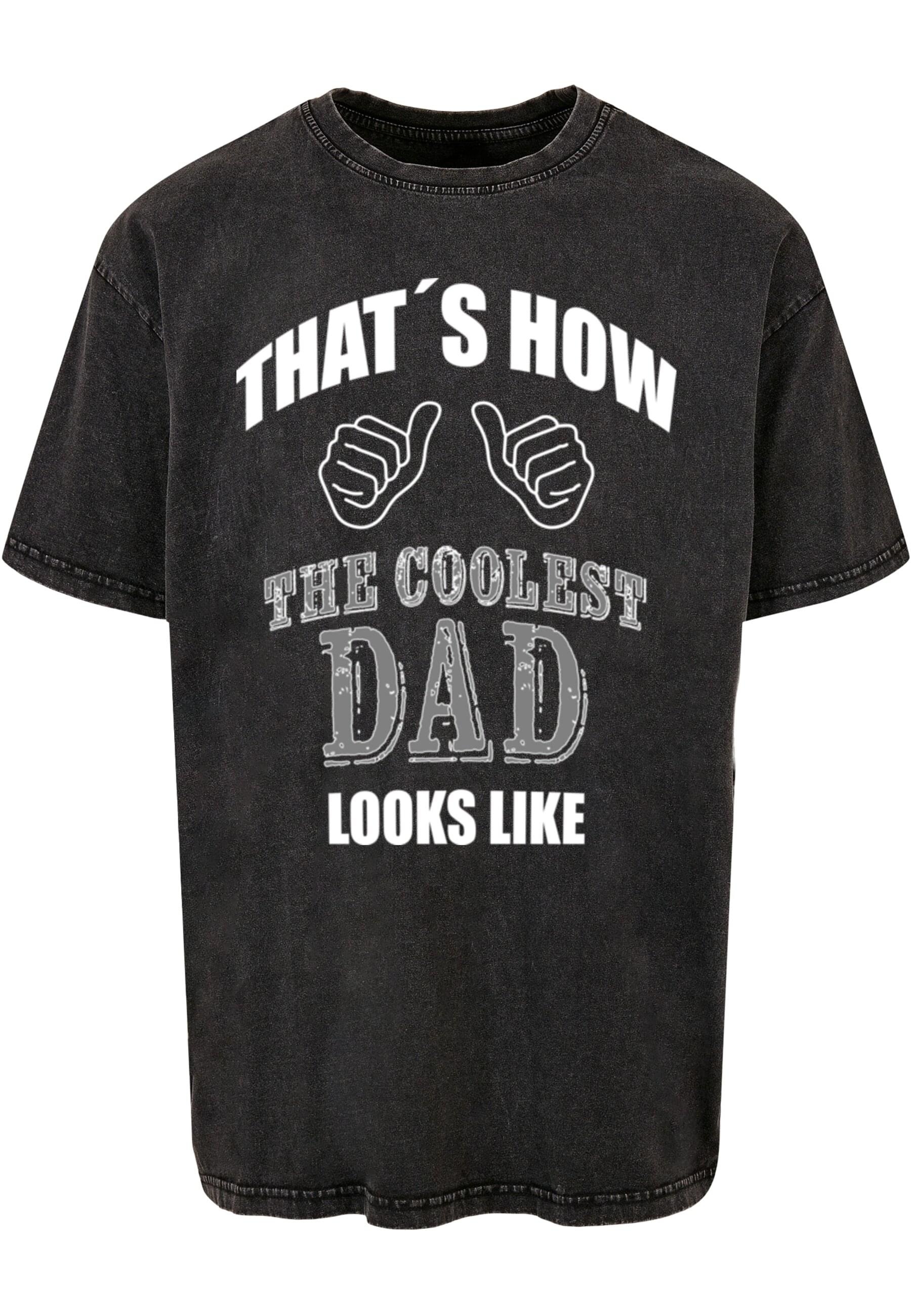 Merchcode T-Shirt "Merchcode Herren Coolest Dad Acid Washed Heavy Oversized günstig online kaufen