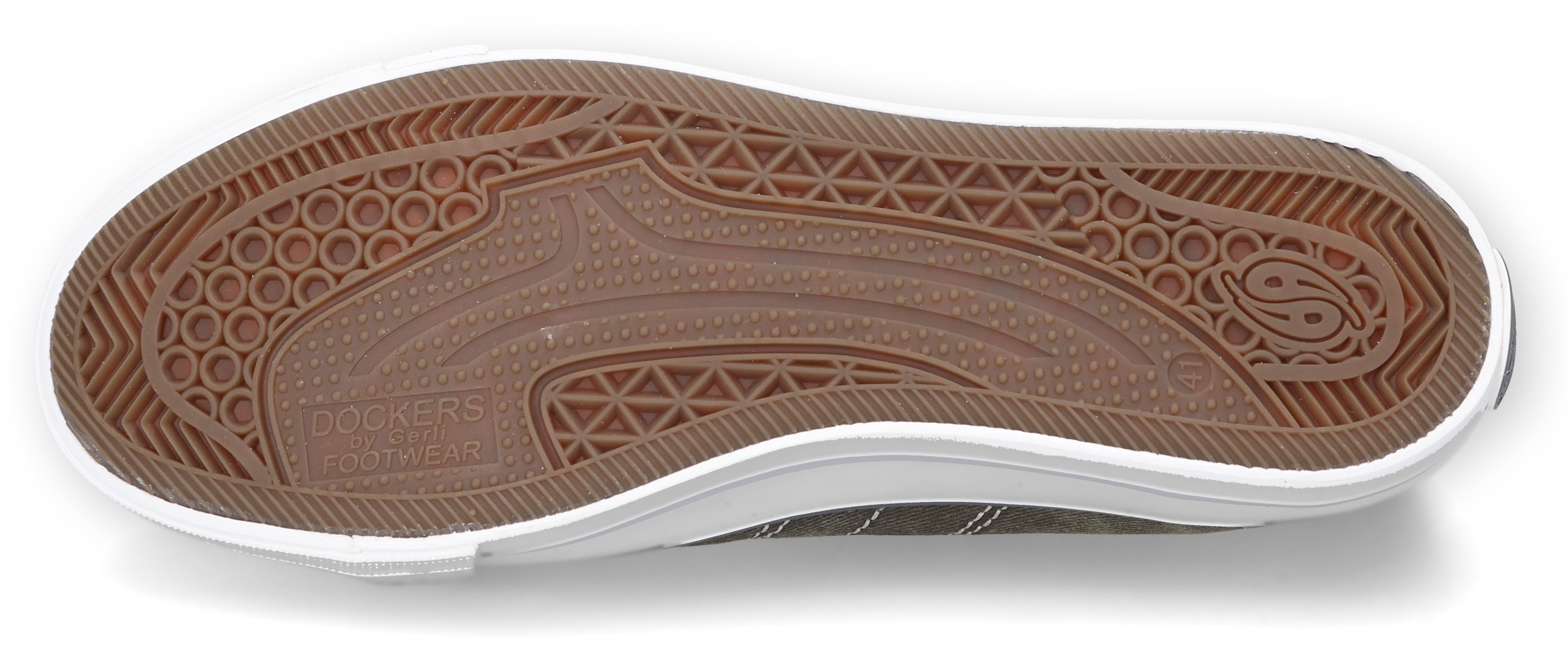 Thumbnail - Dockers by Gerli Slip-On Sneaker, Freizeitschuh, Retro Sneaker, Fake Schnürung, in cooler Jeansoptik