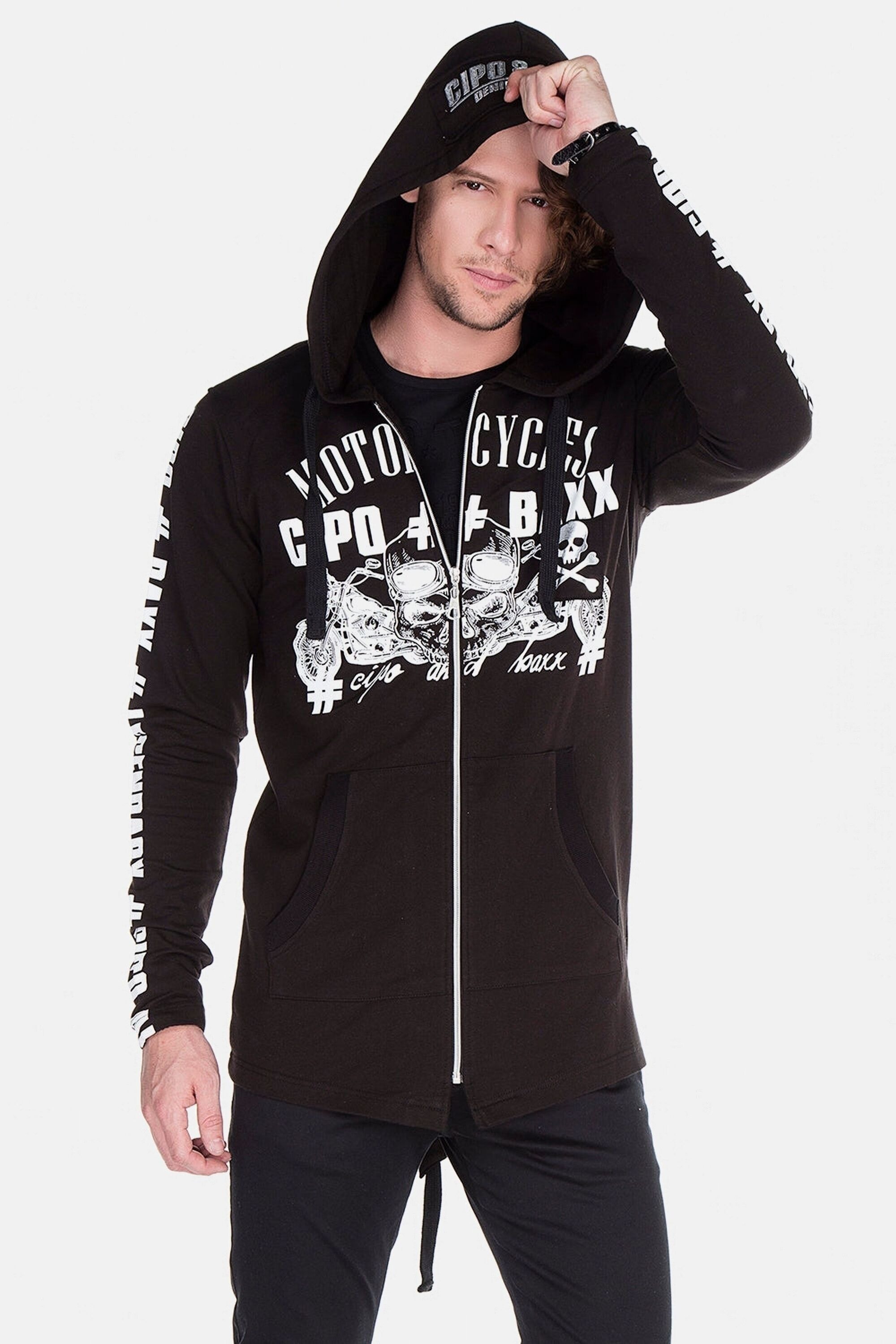 Cipo & Baxx Sweatjacke »Strickjacken« 1 mit Print,CK-239