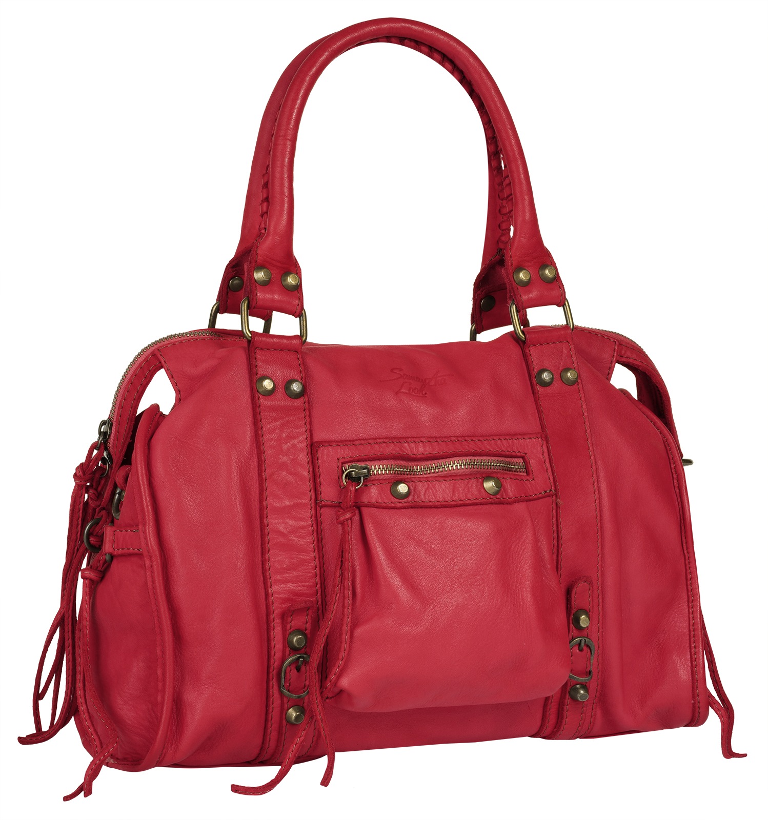 Samantha Look Shopper "SAMANTHA LOOK Damen echt Leder, Made in Italy" echt Leder, Made in Italy