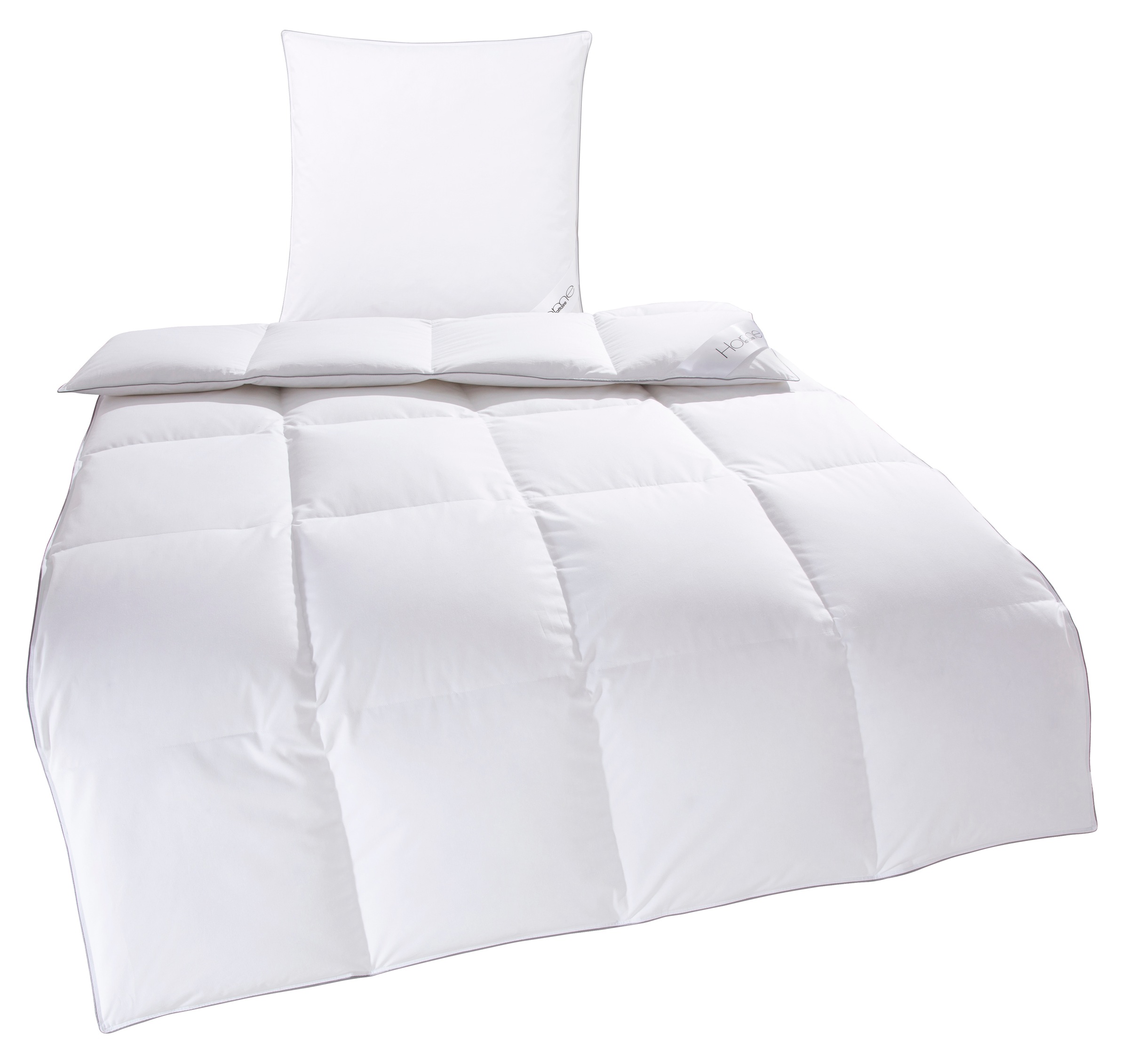 Home affaire Daunenbettdecke + Kopfkissen "TAMINS, Bettdecke 135x200 cm und günstig online kaufen