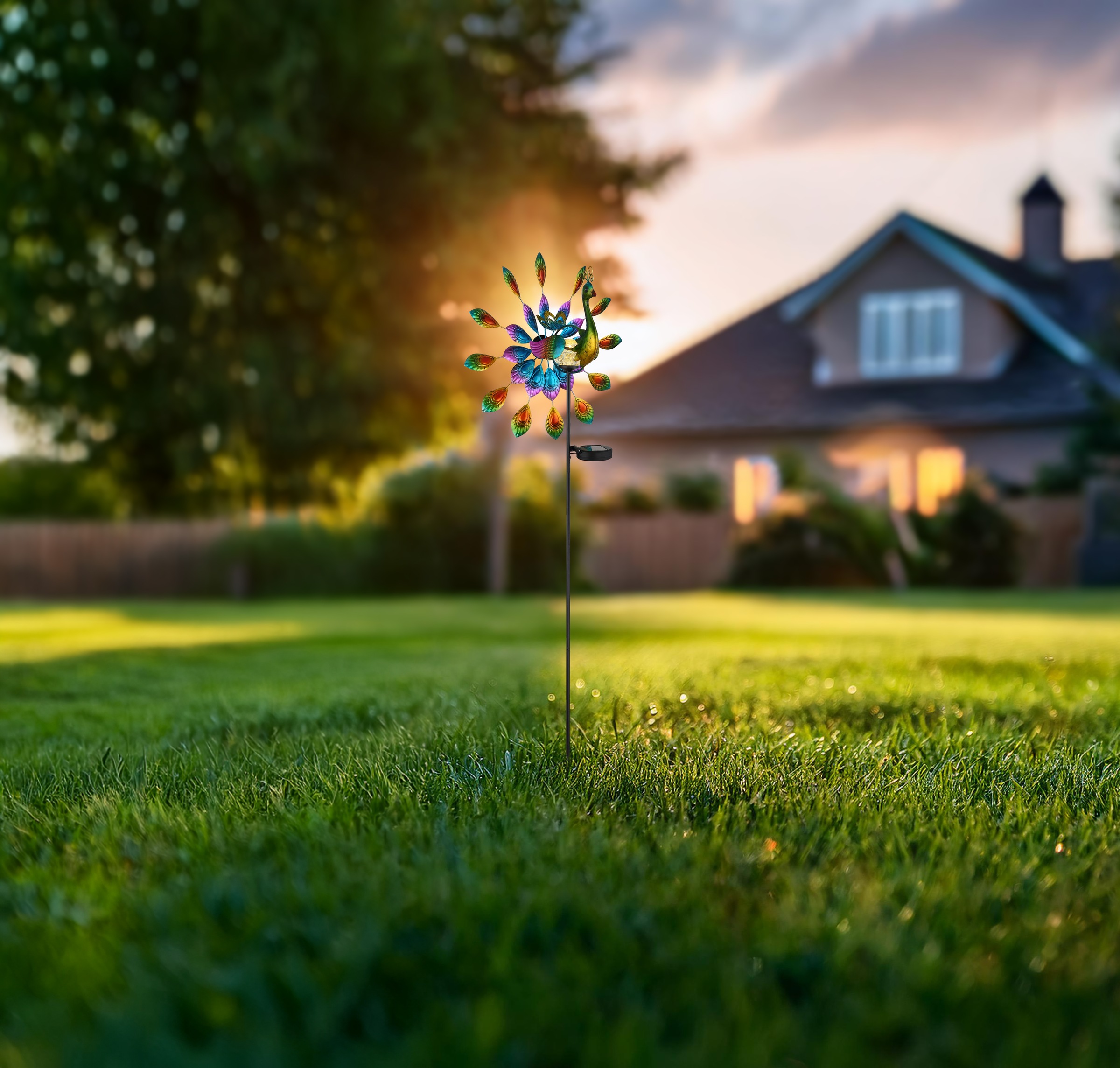 GLOBO LIGHTING LED Solarleuchte »SOLARLEUCHTE METALL SCHWARZ MATT, 1XLED« LED-Modul 1 Stk. Warmweiß Solar Garten Terrasse Außenbeleuchtung Dekoleuchten