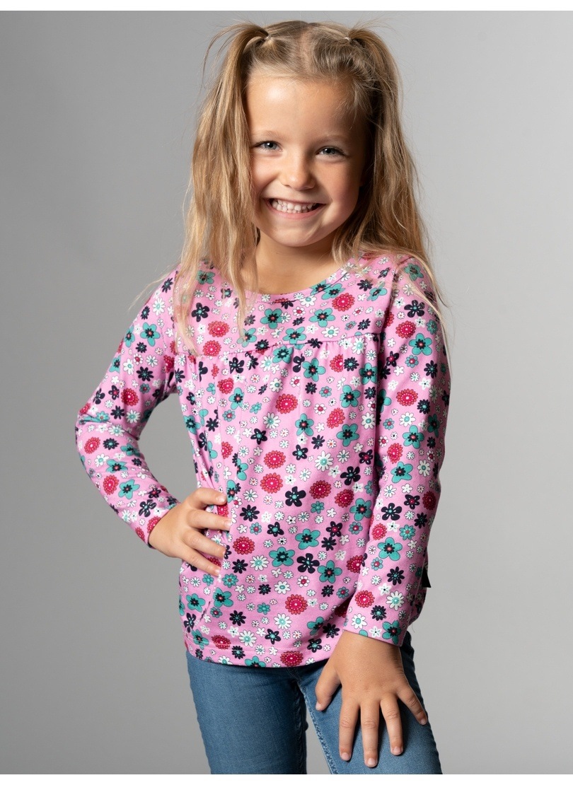 Trigema Longsleeve "TRIGEMA Langarmshirt mit Blumen-Muster"