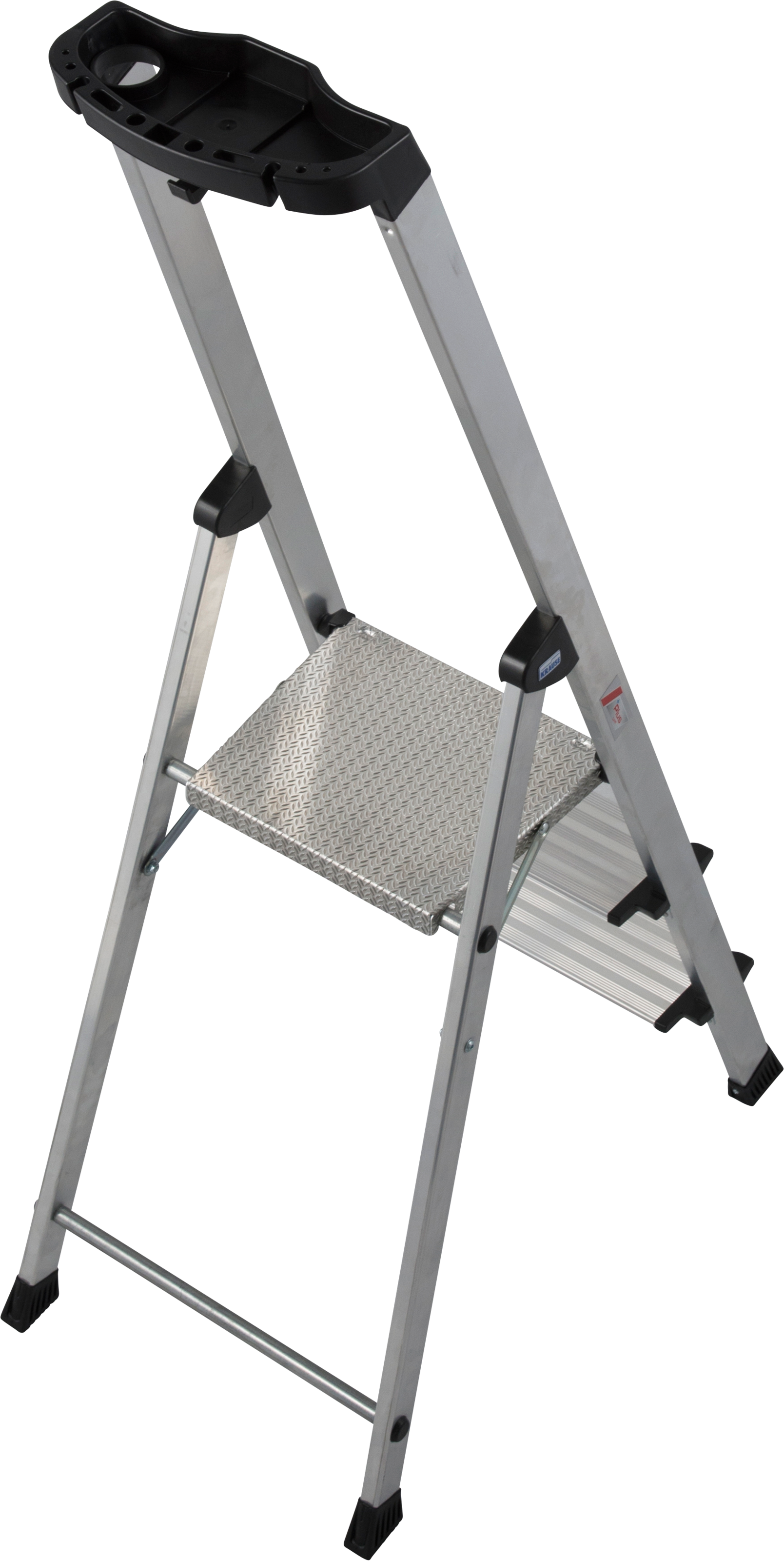 KRAUSE Stehleiter "Safety Plusline" Aluminium, 3 Stufen, Arbeitshöhe ca. 26 günstig online kaufen