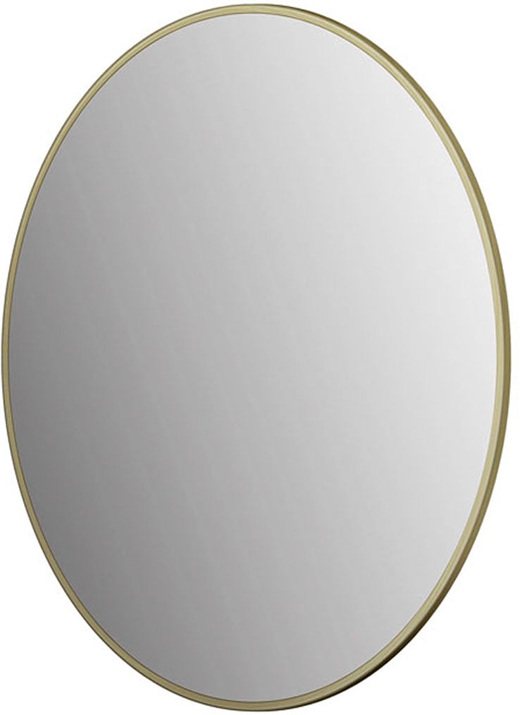 Badspiegel »Picasso gold Ø 60 cm«, hochwertiger Aluminiumrahmen