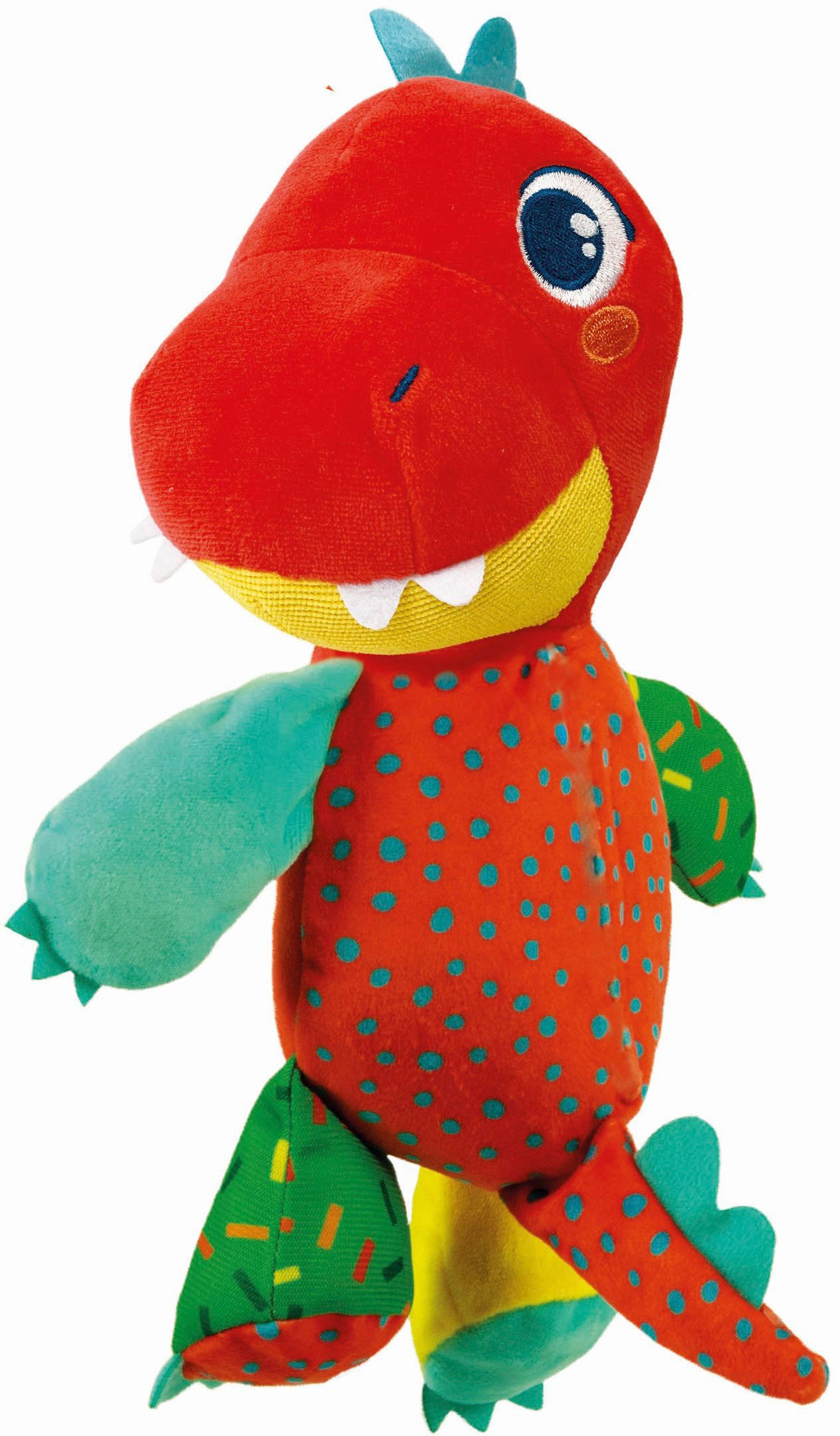 Clementoni® Plüschfigur »Baby Clementoni, Mein kleiner Dino«, Mit leuchtendem Bäuchlein und Melodien