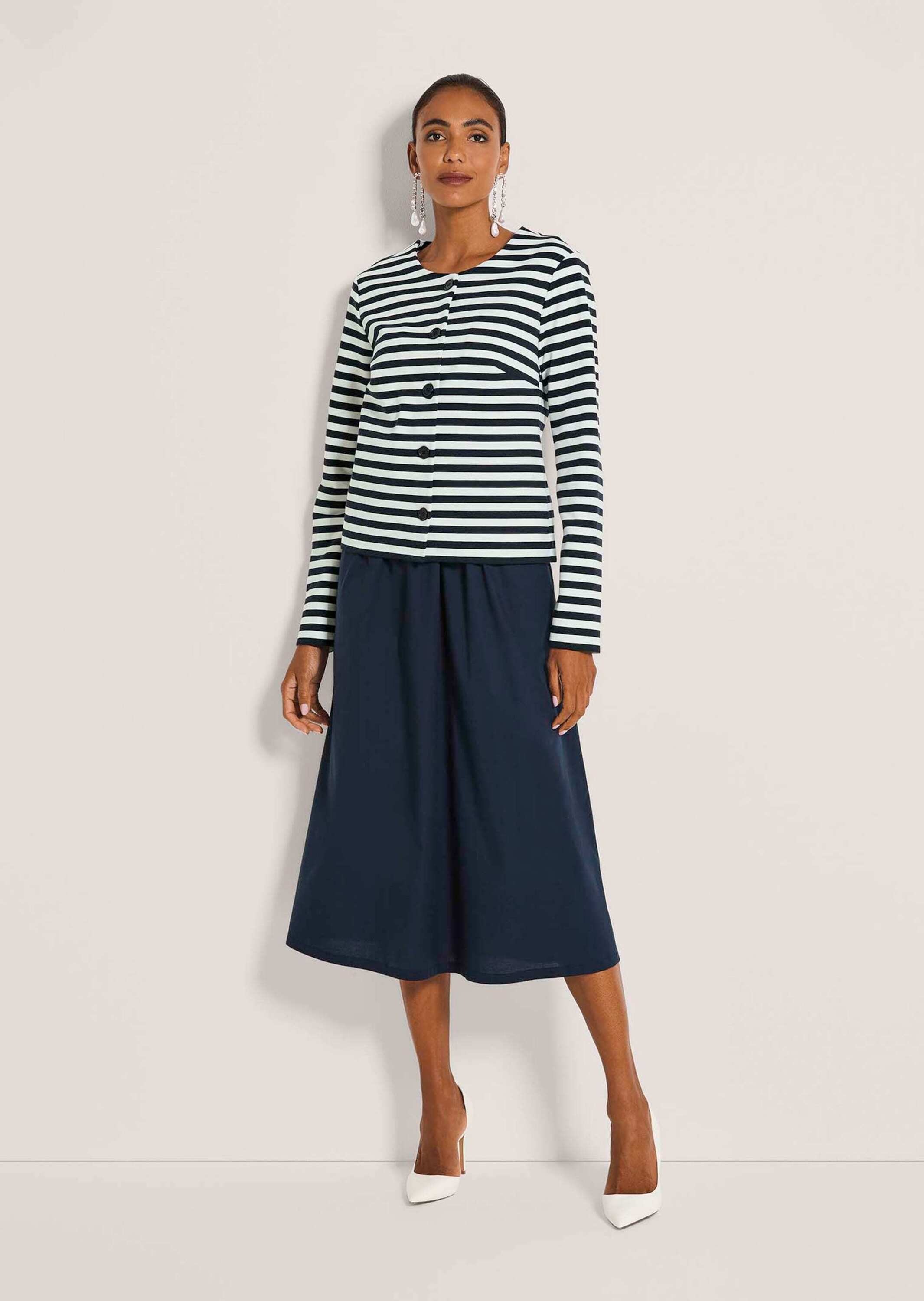 MADELEINE Langarmshirt "Shirtblazer Maritimer Blazer im Streifenlook, Langa günstig online kaufen