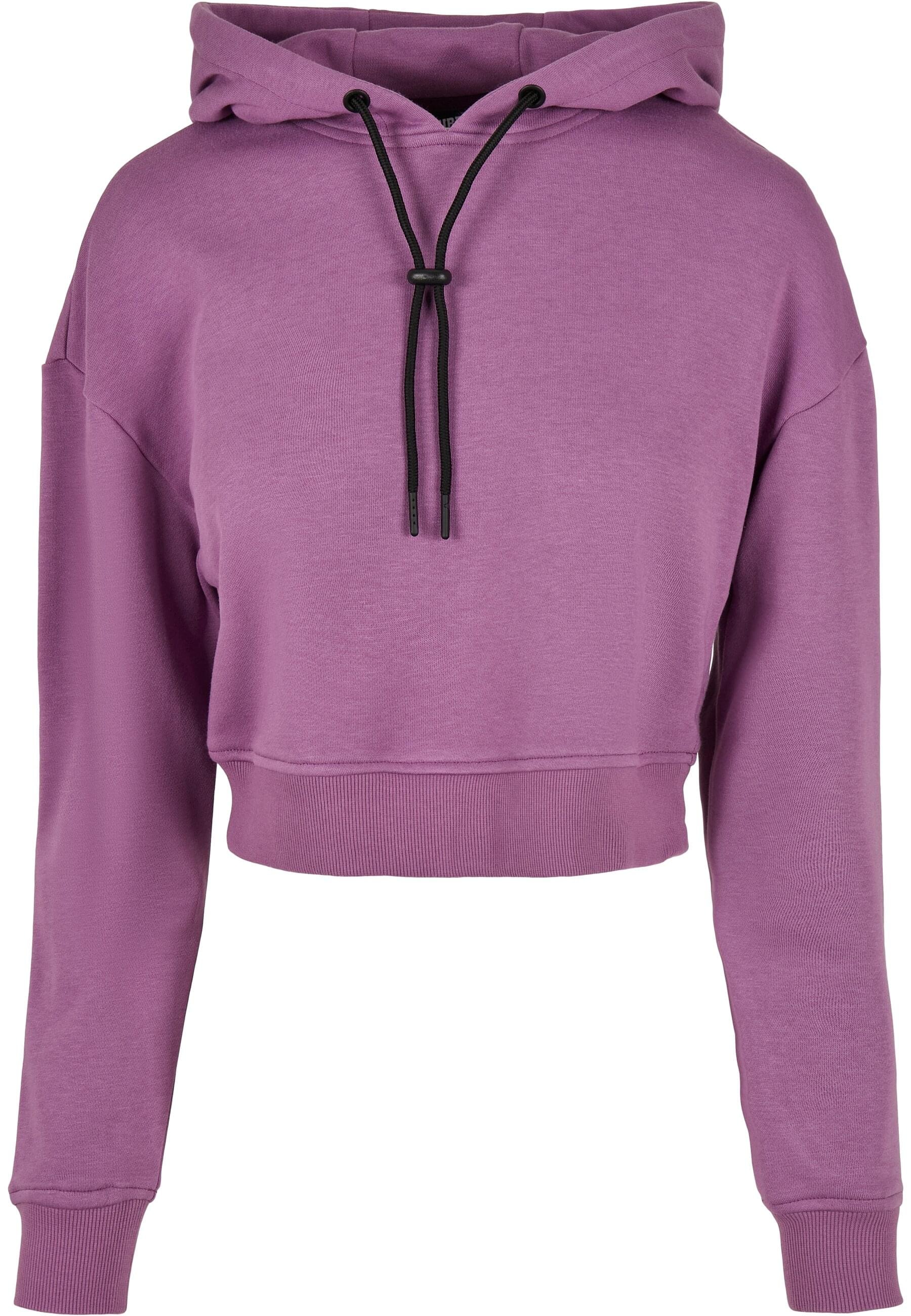 URBAN CLASSICS Rundhalspullover "Urban Classics Damen Ladies Short Terry Hoody"