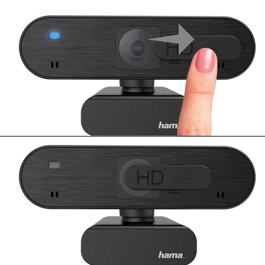 Hama Full verschließbare drehbar Windows »PC Webcam mit & HD-Webcam Standfuß, für Mikrofon, Linse, Stativgewinde, Chatten Streaming, Play, Plug | PC, HD, Laptop Full BAUR Mac«,