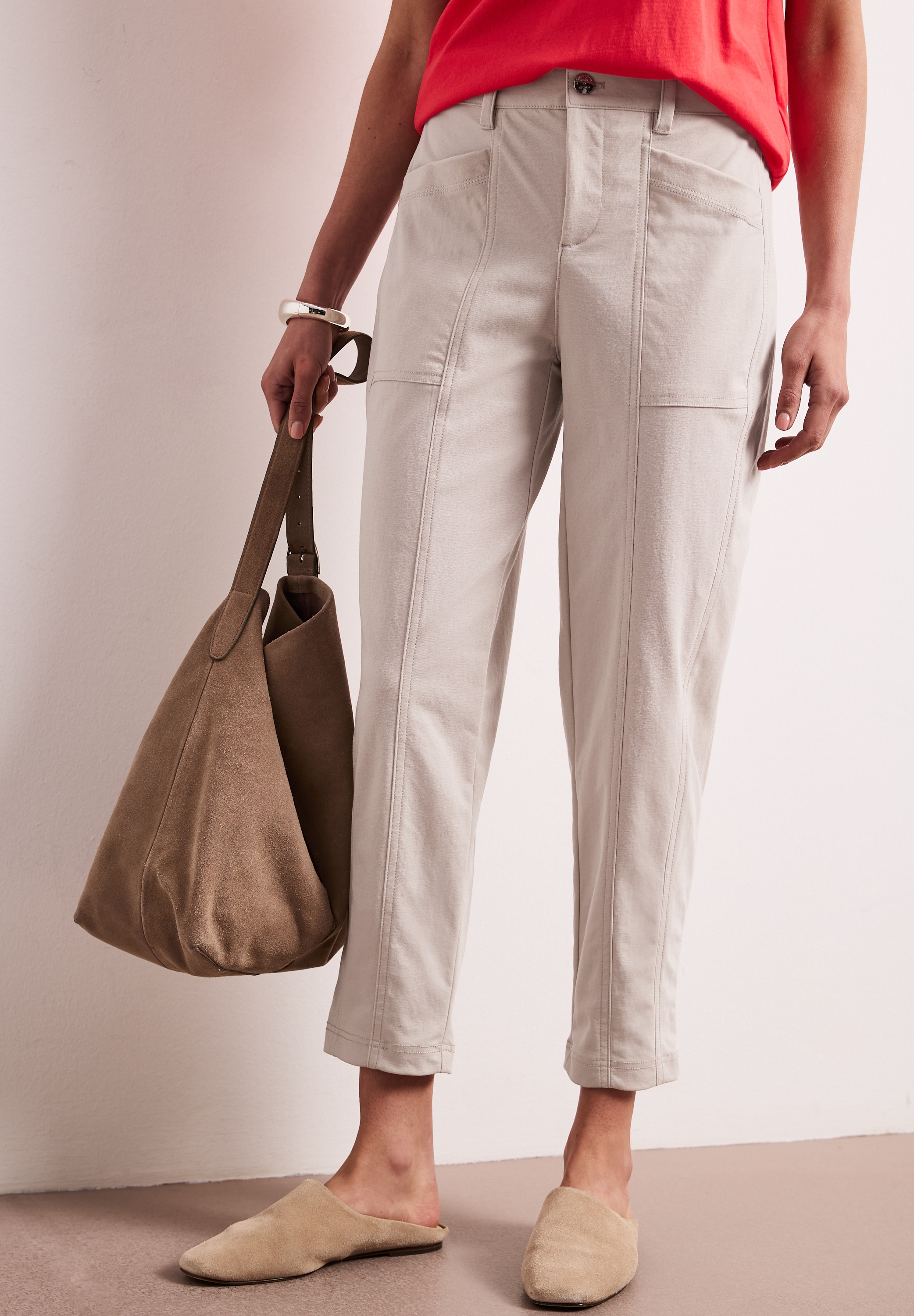 STREET ONE Stoffhose  High Waist