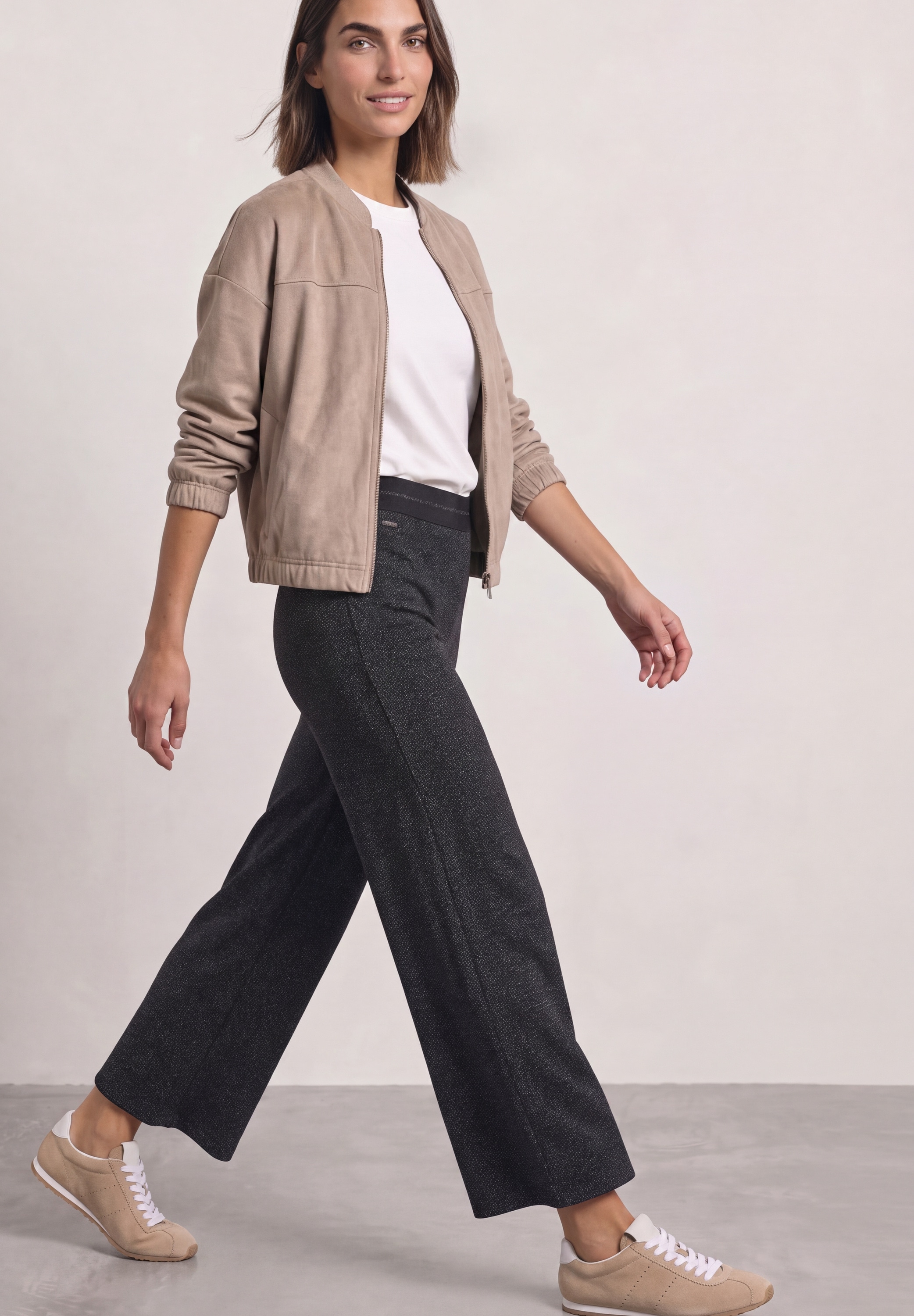 STREET ONE Stoffhose  mit Elastikbund