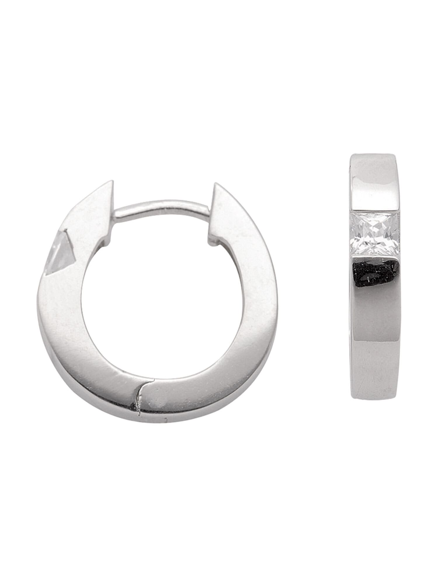 Ohrhänger Ø Damen mit kaufen Zirkonia Paar Ohrringe online »925 Creolen 15,2 Silberschmuck für Silber | mm«, Adelia´s BAUR