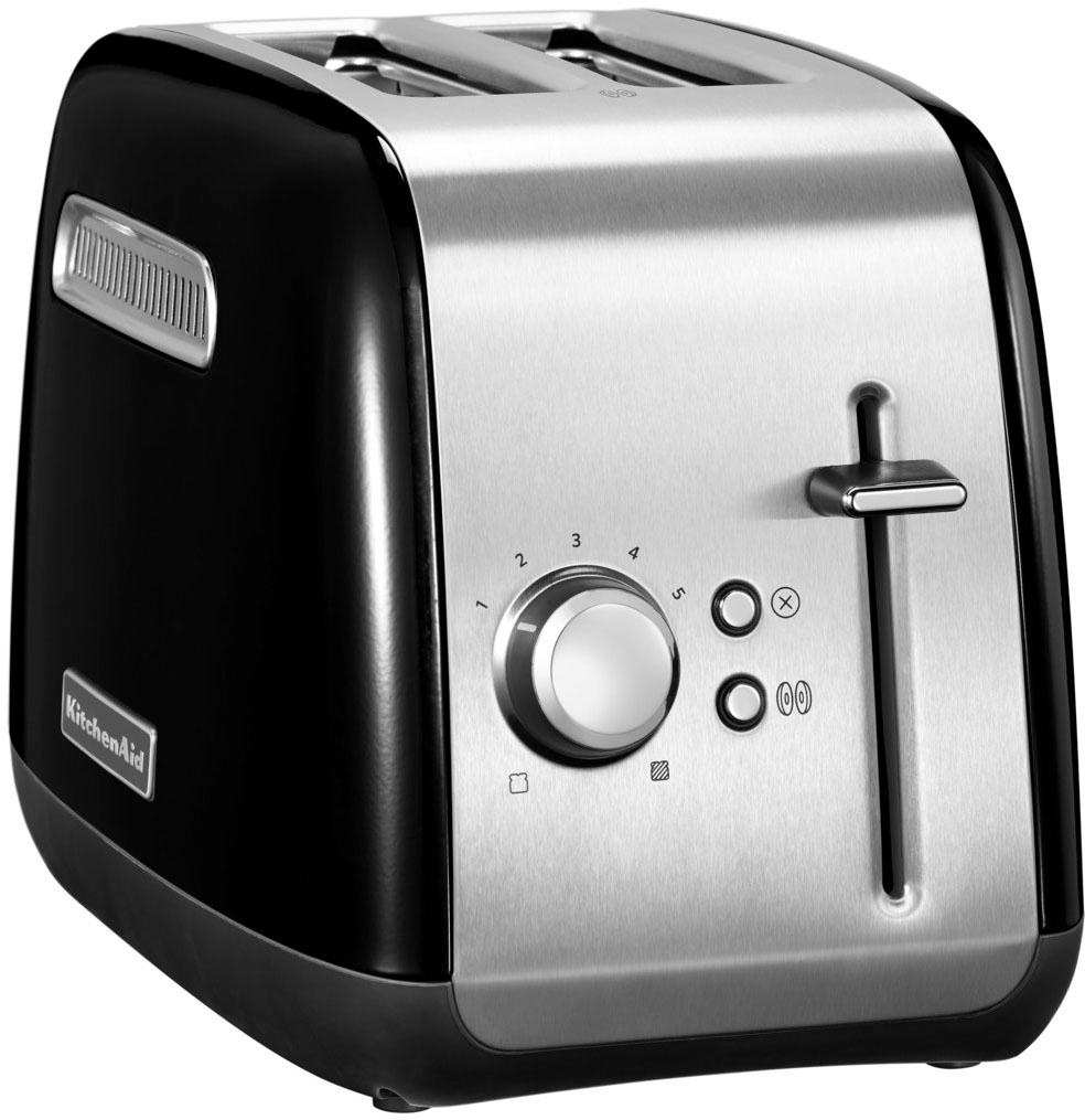 KitchenAid Toaster per 1100 2 Schlitze, ONYX kurze W Raten »5KMT2115EOB BLACK«, BAUR Scheiben, für 2 