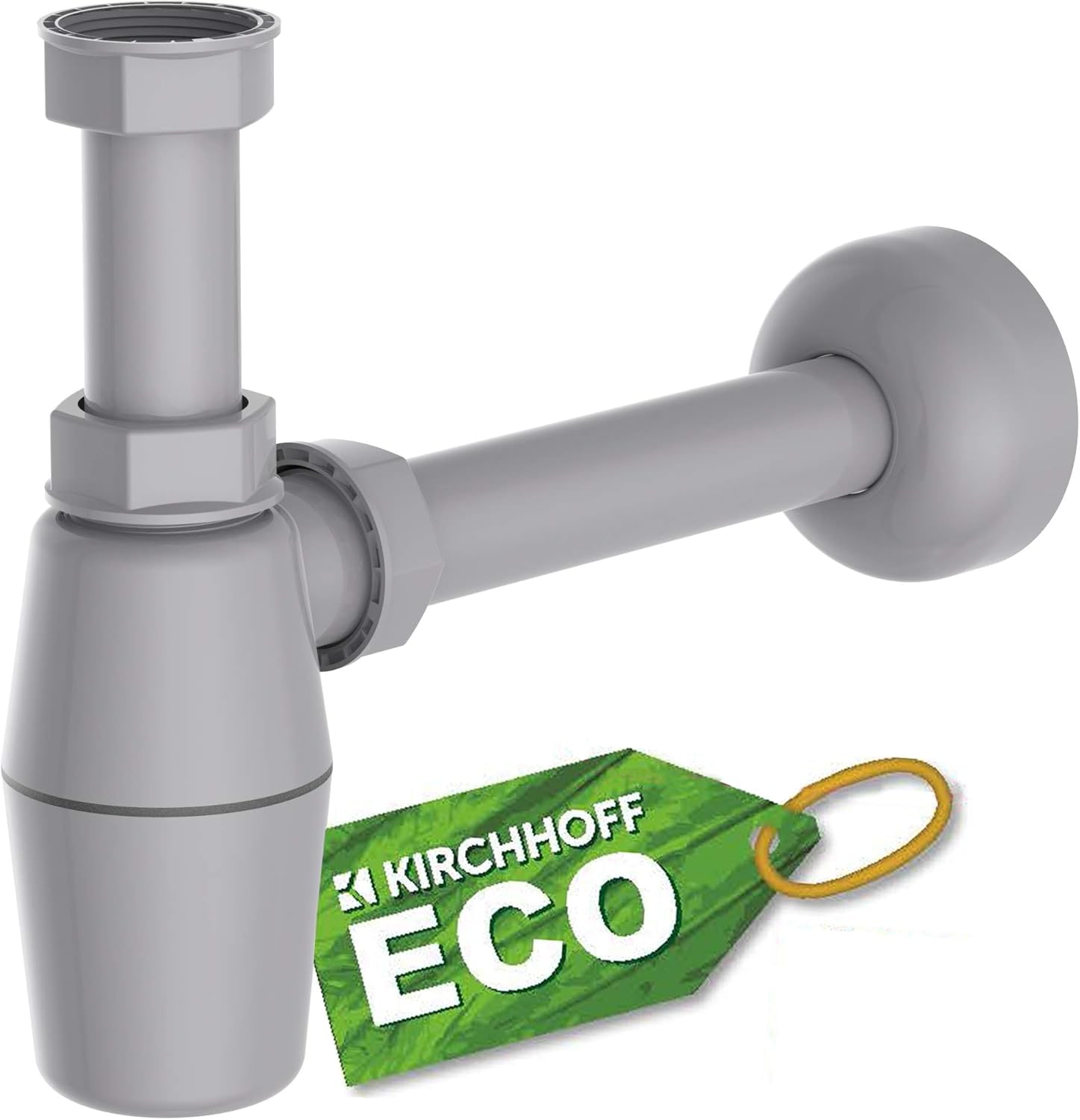 Kirchhoff Siphon »ECO-SAVE«, (Set), Ablaufgarnitur für Waschbecken und Waschtisch