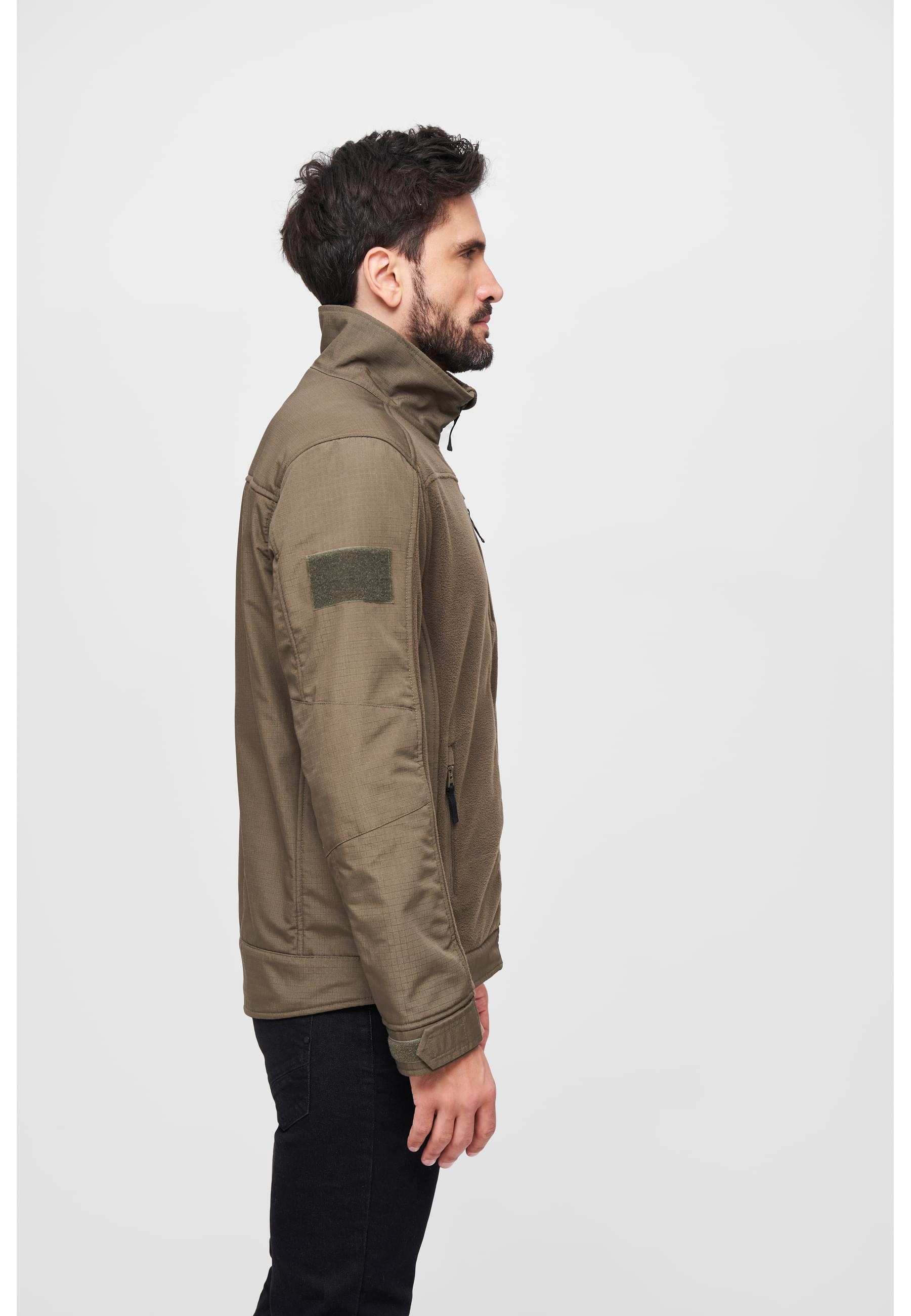 Brandit Allwetterjacke »Brandit Herren Fleecejacket Ripstop«, (1 St.), ohne Kapuze