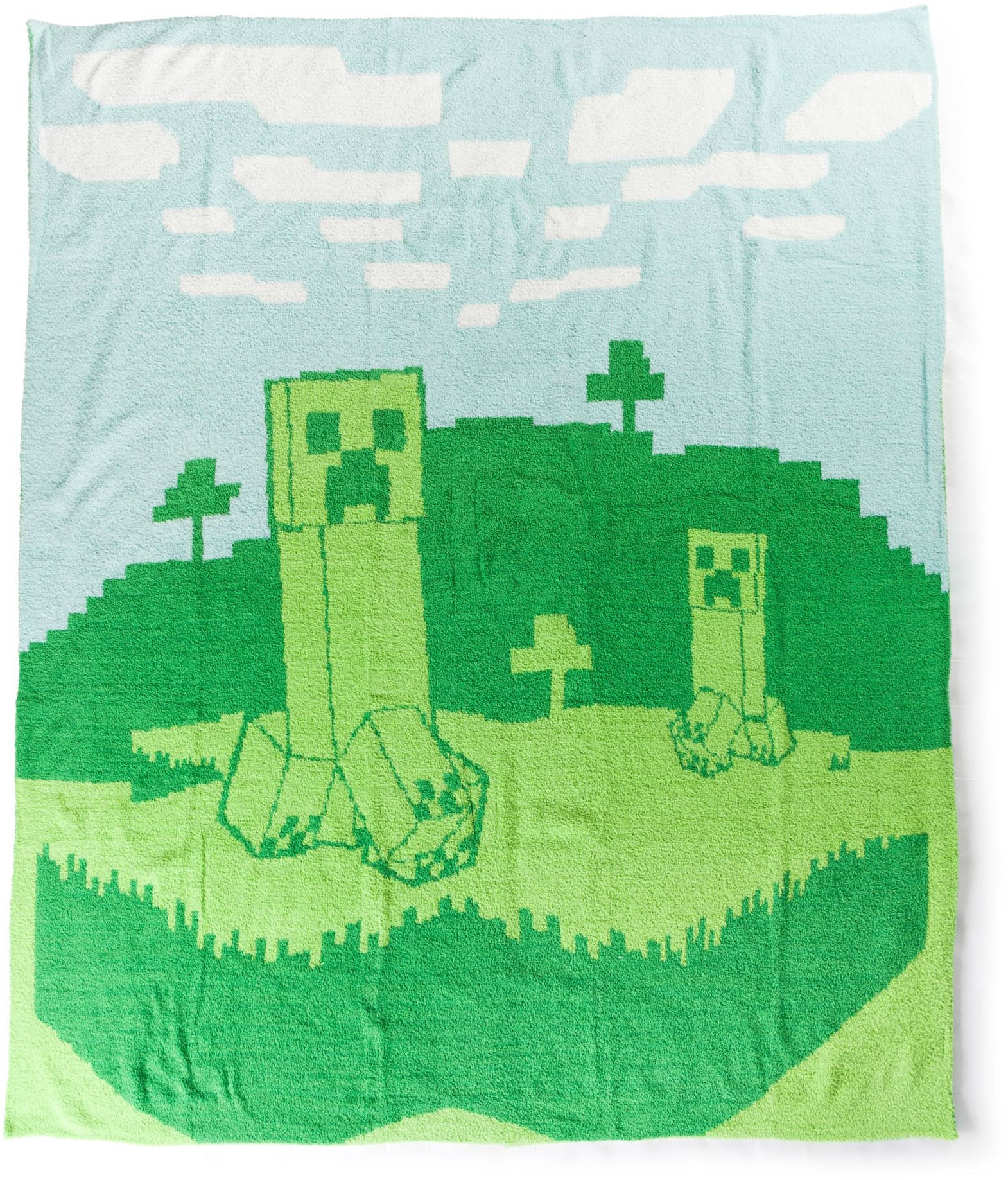 Minecraft Kinderdecke "Minecraft Creeper" flauschige Kuscheldecke - 127 x 1 günstig online kaufen