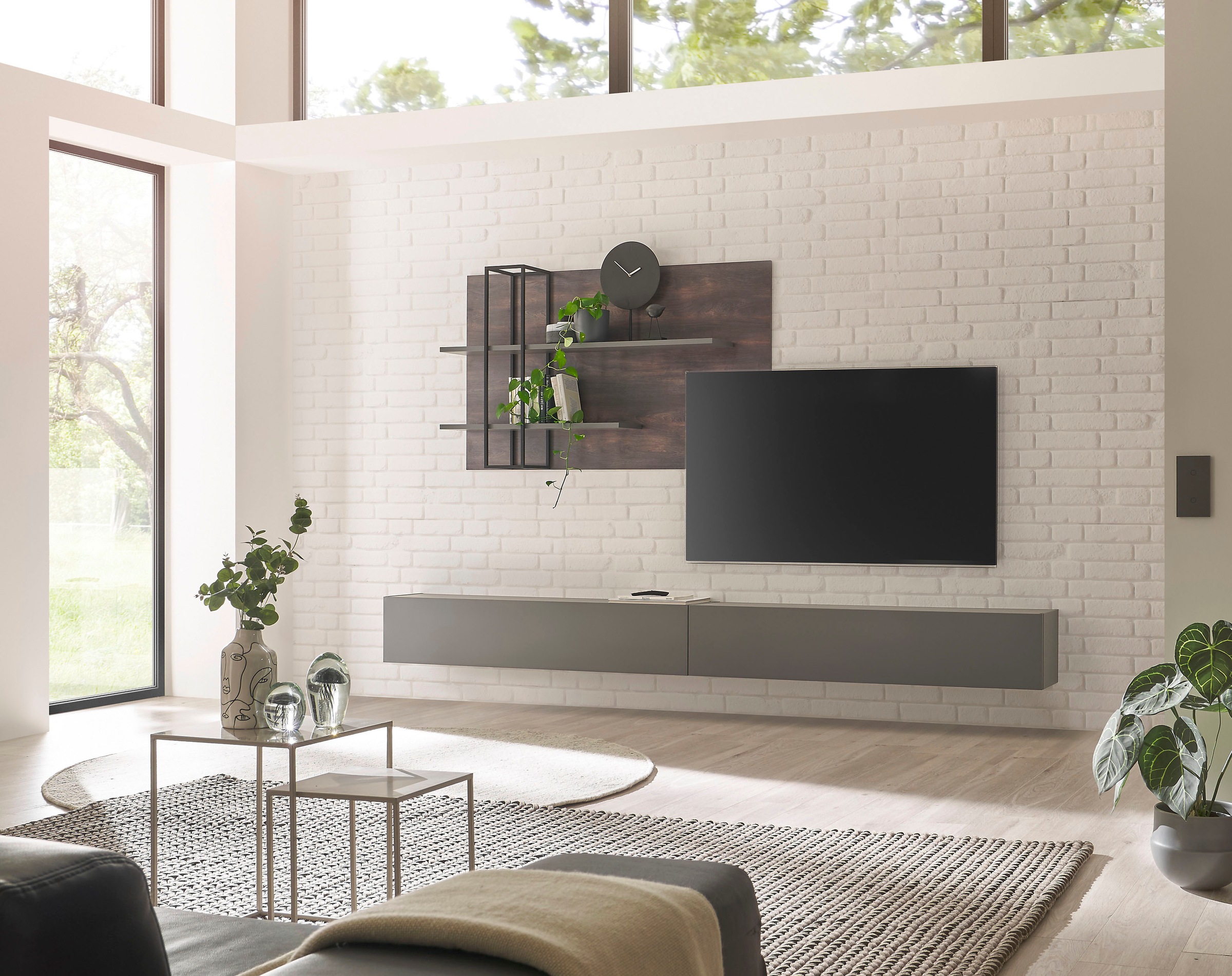 INOSIGN Wohnwand »LARGO«, (Set, 3 St.), Klappen mit Push to open-Funktion
