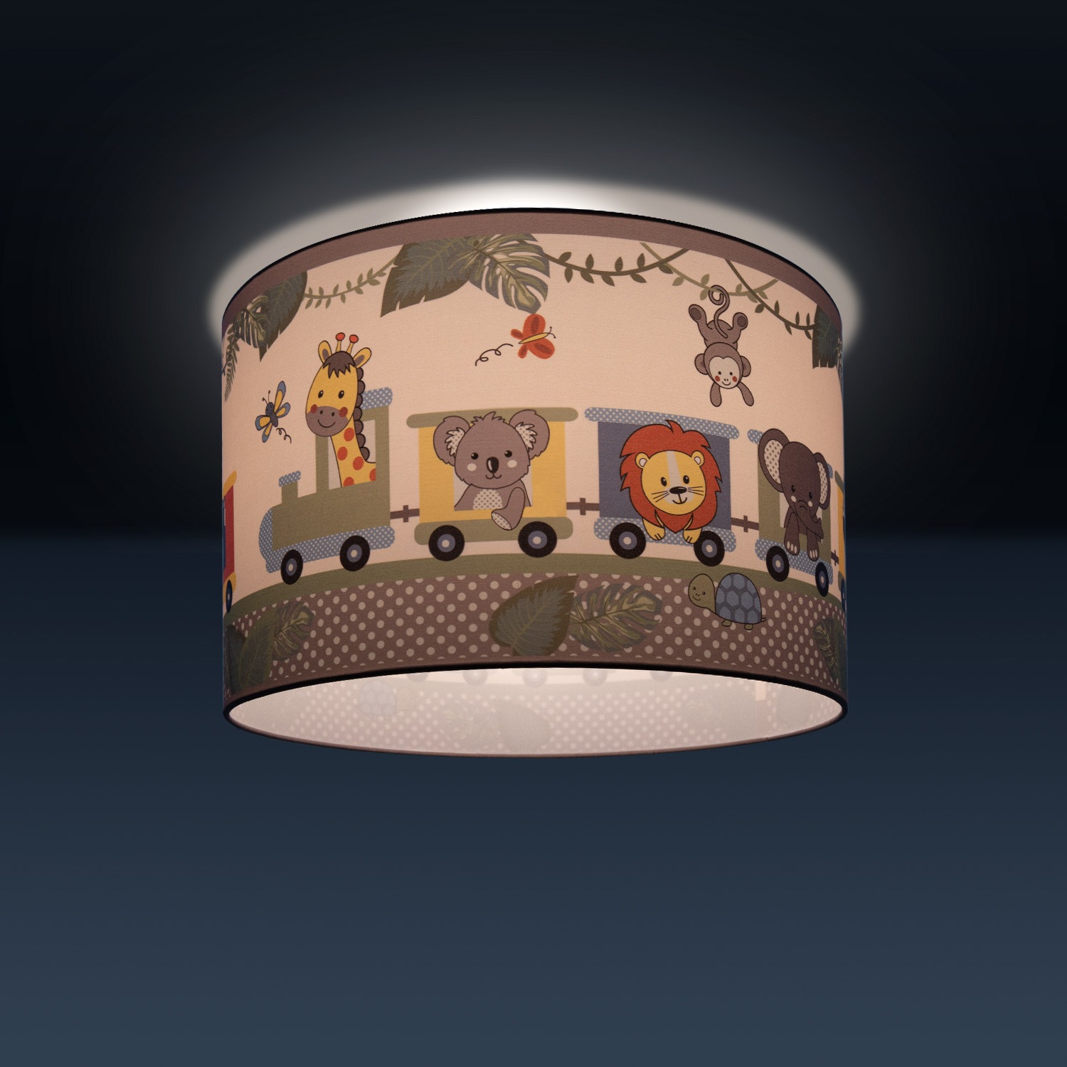 Paco Home Deckenleuchte »Diamond 635«, 1 flammig-flammig, Kinderlampe  Deckenlampe LED Kinderzimmer Lampe Zug Tieren, E27 | BAUR | Deckenlampen