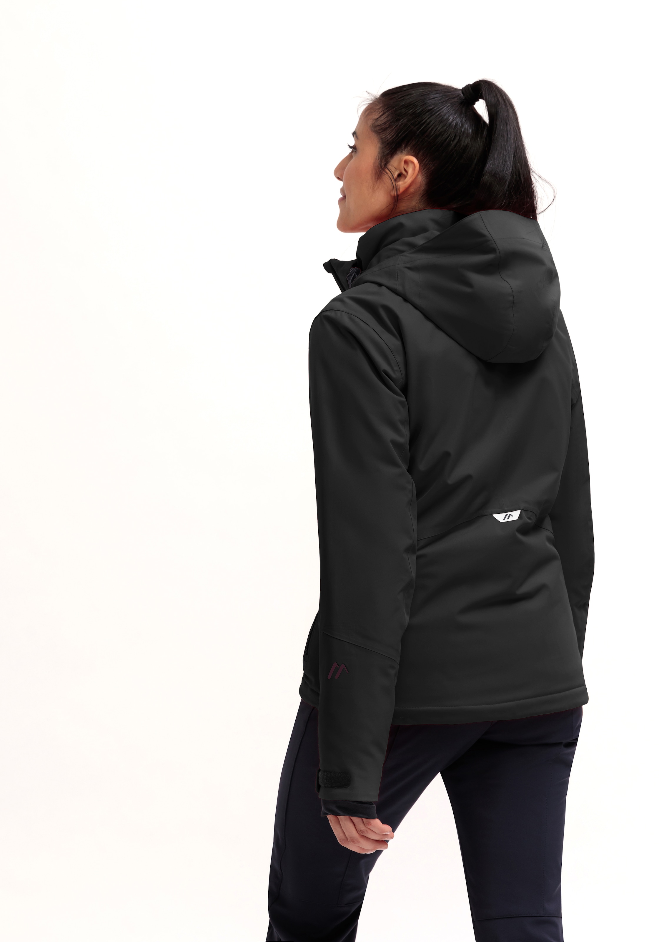 Maier Sports Skijacke »Straja«, Damen Winterjacke, wind/wasserdicht, 3 RV-Taschen und Kapuze