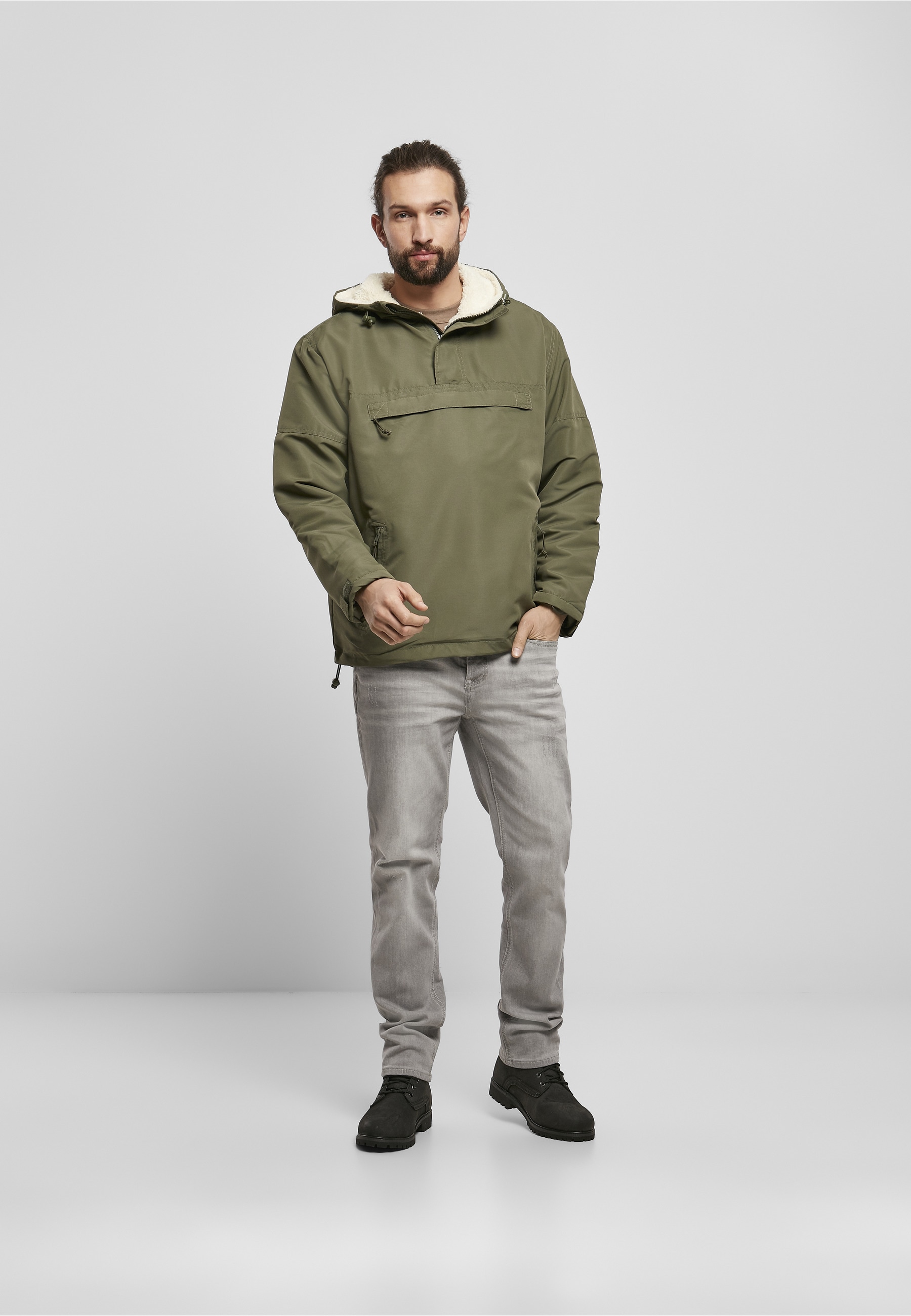 Brandit Allwetterjacke »Brandit Herren Windbreaker Sherpa« 1 Stk. tlg. mit Kapuze