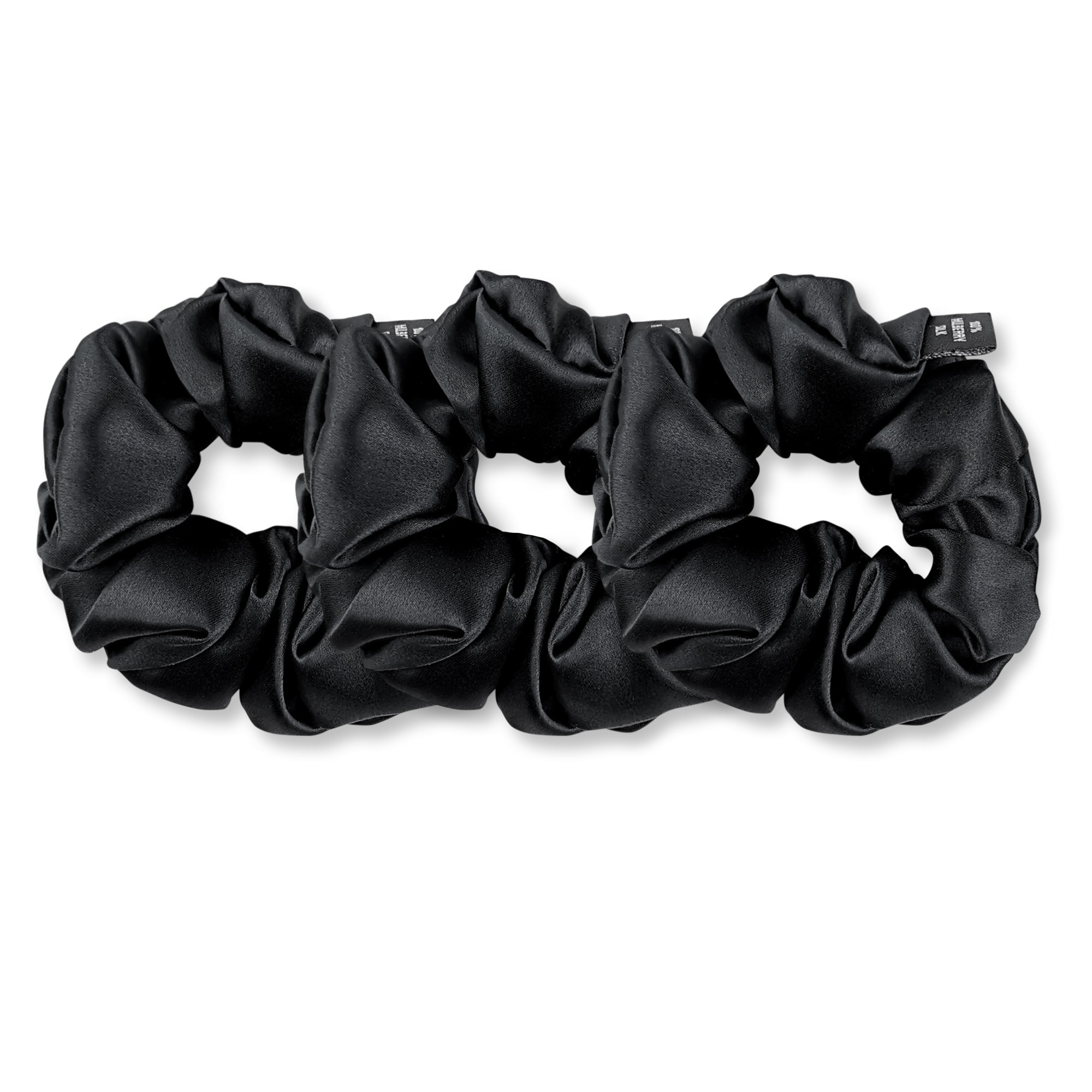 AILORIA Damen Diadem "Set 3 Scrunchies M aus Seide DOUX", schwarz, Modetücher