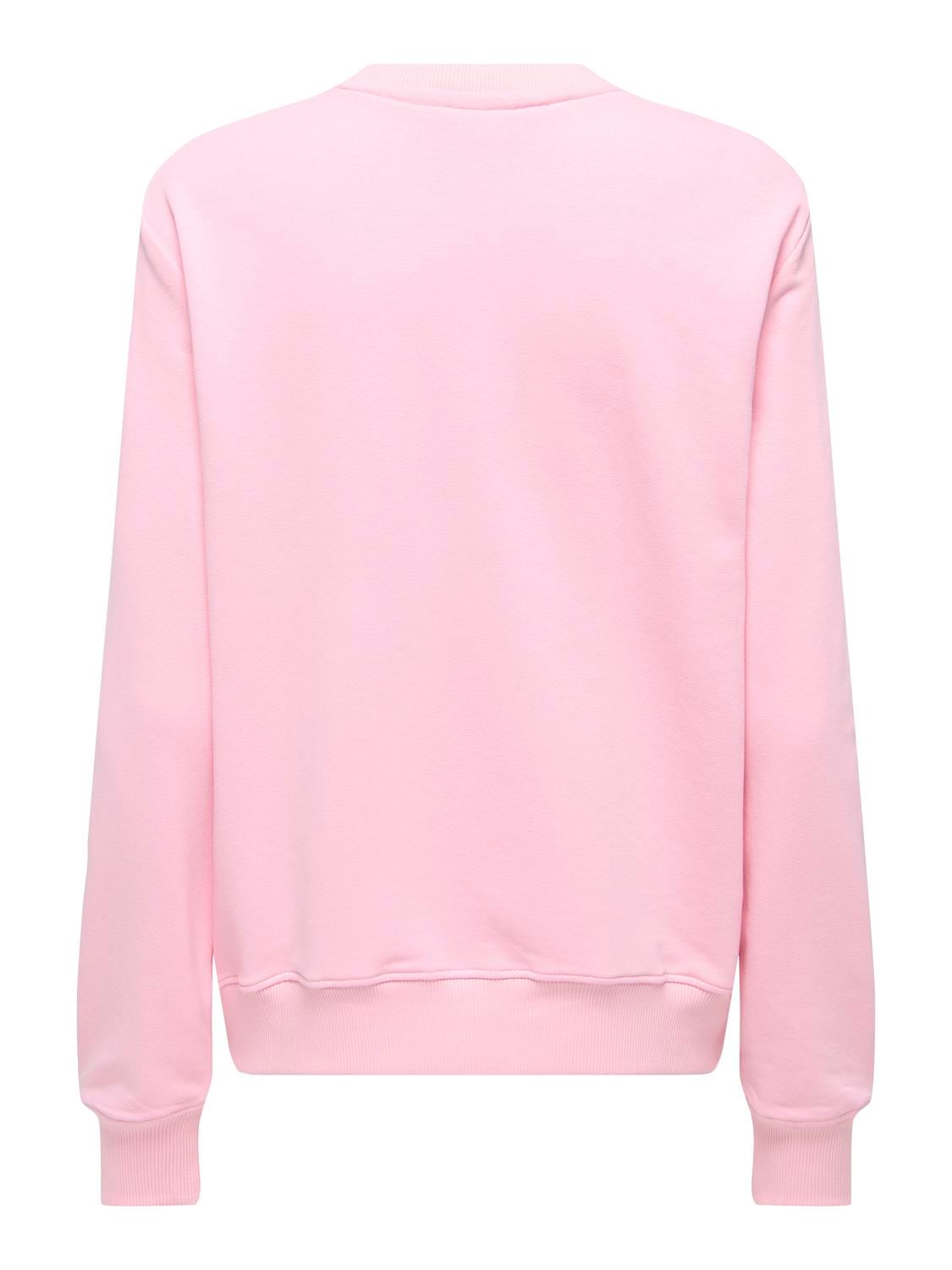 ONLY Sweatshirt »ONLADELLE L/S O NECK UB CS SWT«, Baumwollmischung, regular fit, Rundhals
