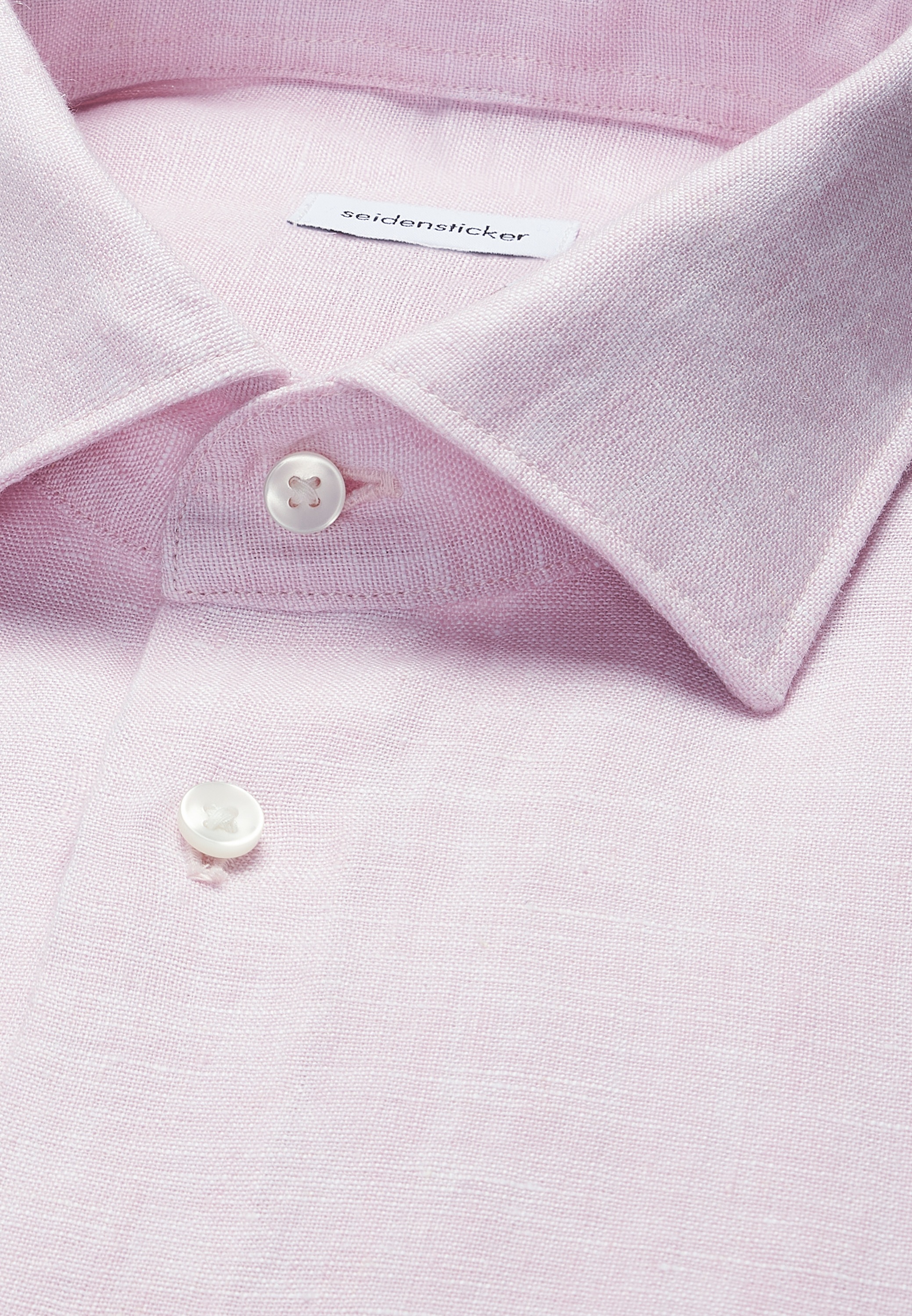 seidensticker Leinenhemd »Schwarze Rose« Slim 1/1 Kentkragen Uni