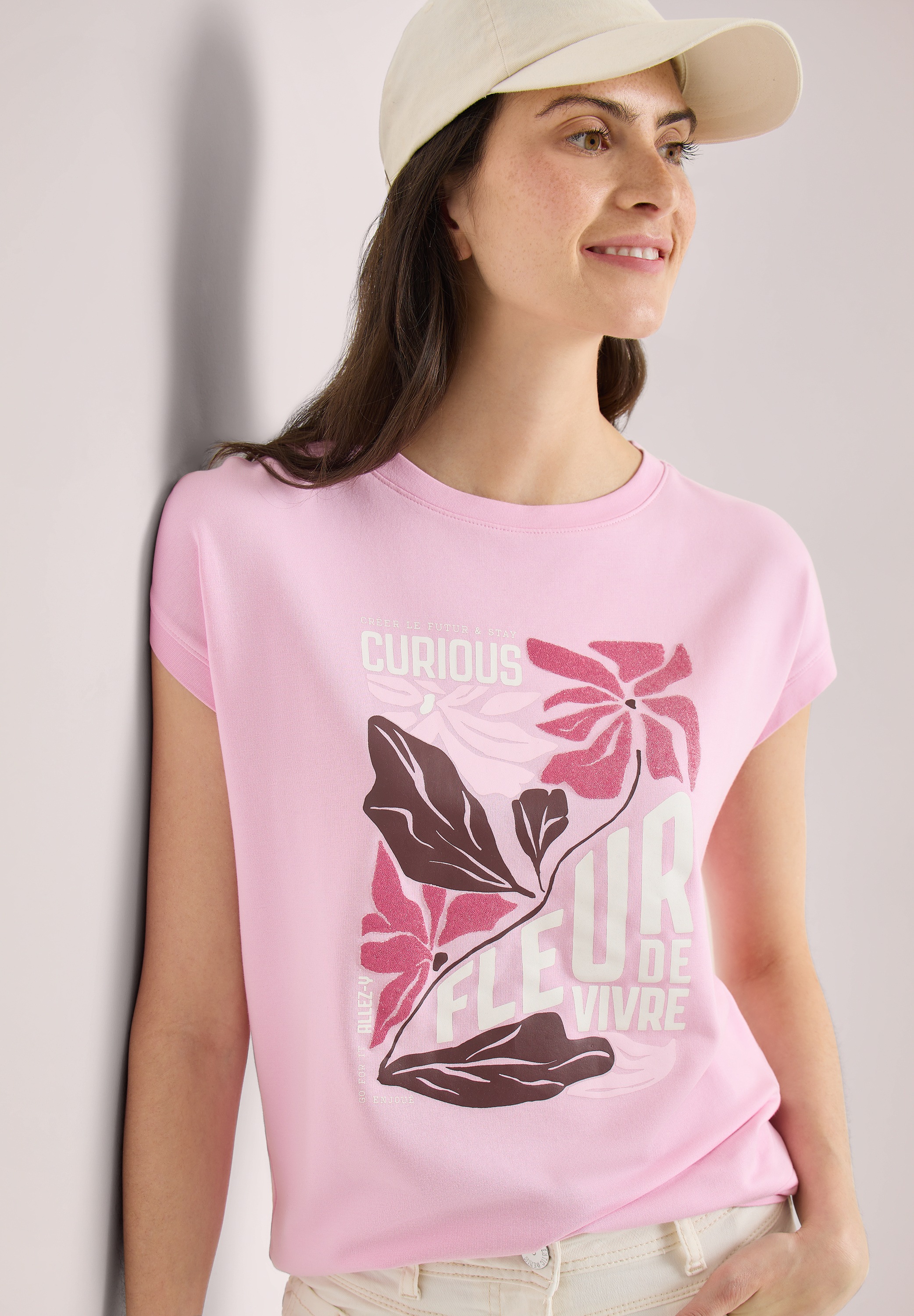 Cecil Print-Shirt mit U-Boot-Ausschnitt günstig online kaufen