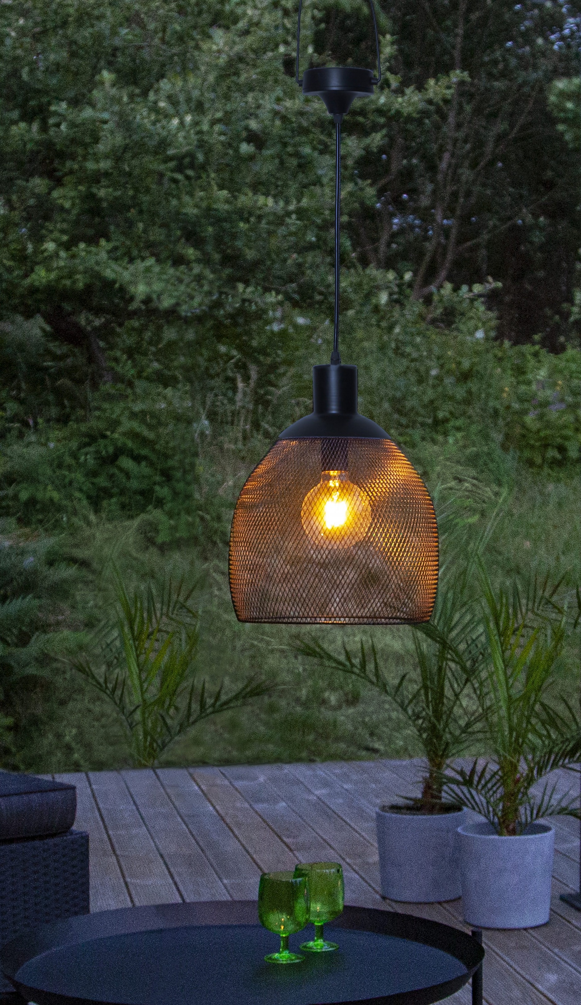 Parforce Traditional Hunting LED Solarleuchte »Solar Lampe Sunlight« LED-Board 1 Stk. Warmweiß Größere Sunlight-Ausführung, 10lm , Dämmerungssensor