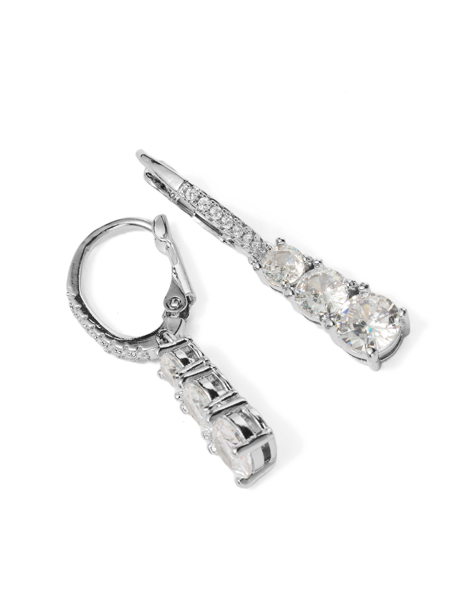 Aniston JEWELRY & WATCHES Paar Creolen »Schmuck Geschenk Kupfer Ohrschmuck Ohrringe Pavé-Stil« Made in Germany - mit Zirkonia (synth.)