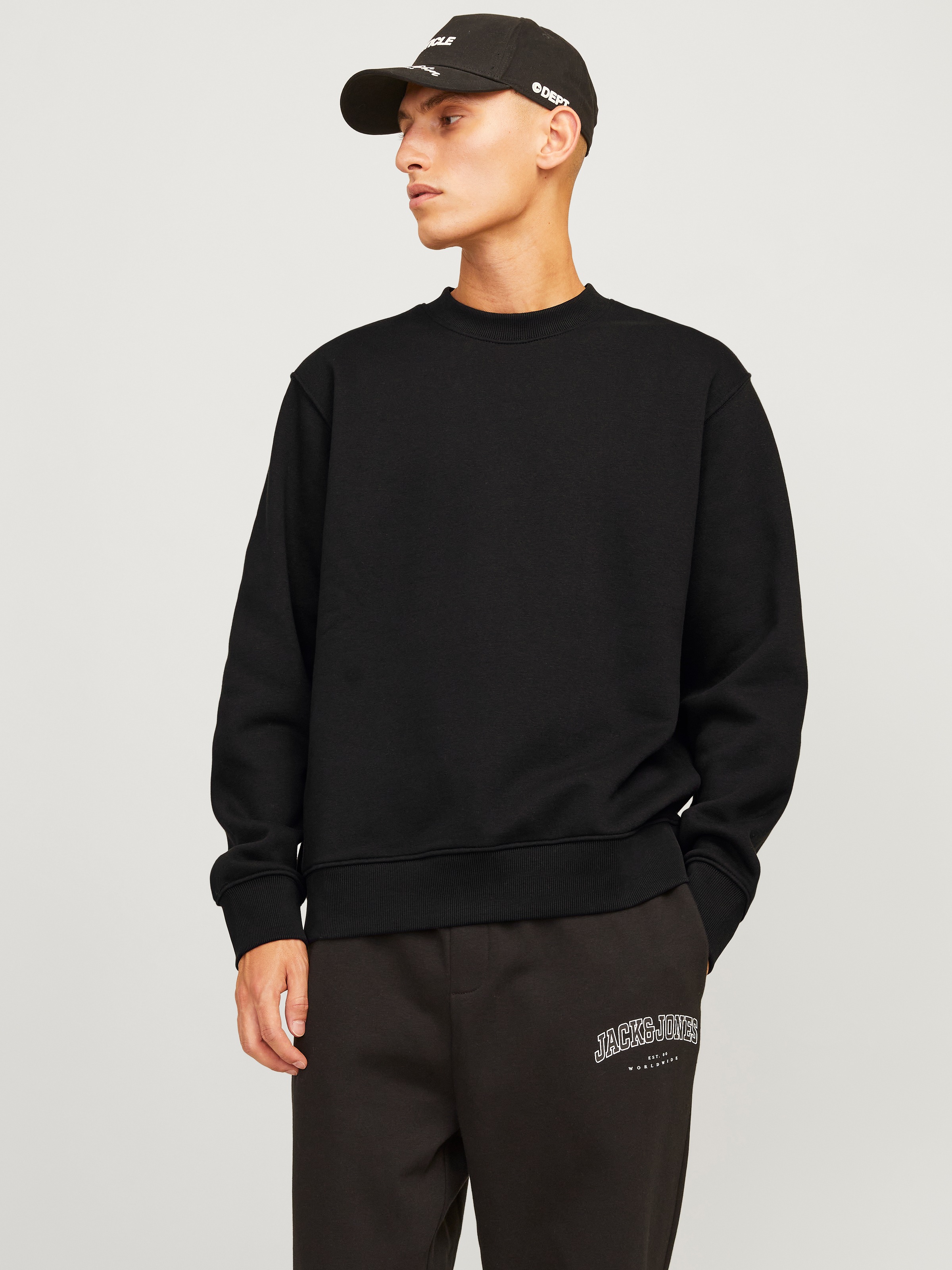 Jack & Jones Sweatshirt "JJEURBAN EDGE SWEAT CREW NECK NOOS", mit Rippbündchen