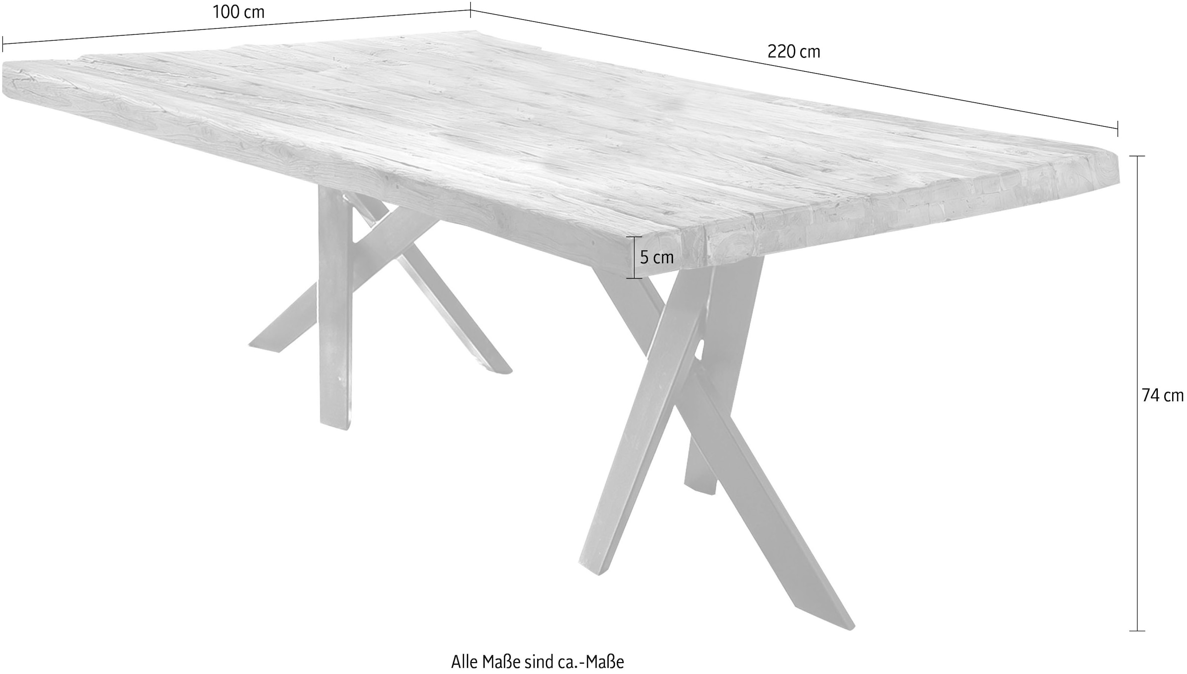 SIT Esstisch, nachhaltig aus recyceltem Holz bestellen | BAUR