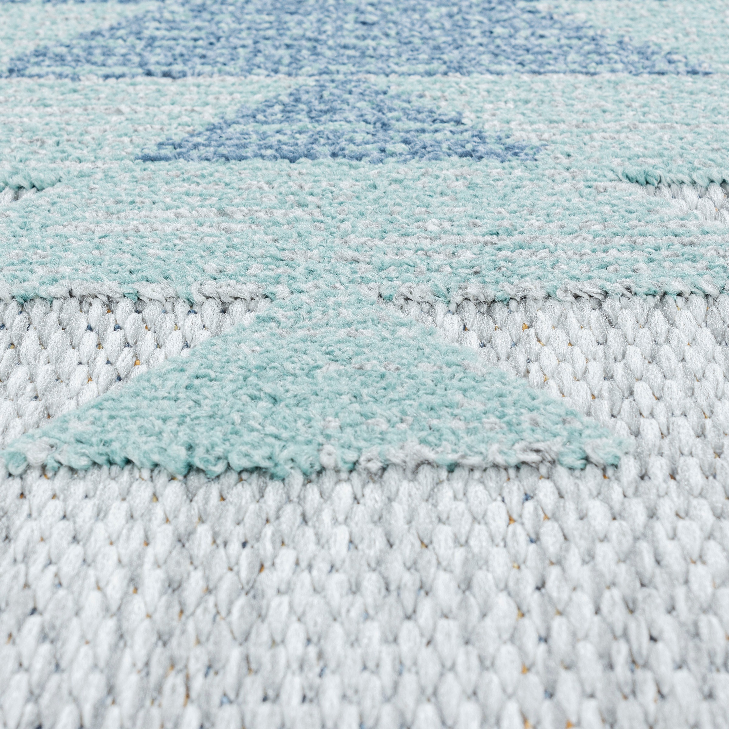 Ayyildiz Teppiche Teppich »BAHAMA 5154«, rechteckig, 8 mm Höhe, Läufer, Flachflor mit Hoch-Tief-Struktur, In-und Outdoor geeignet