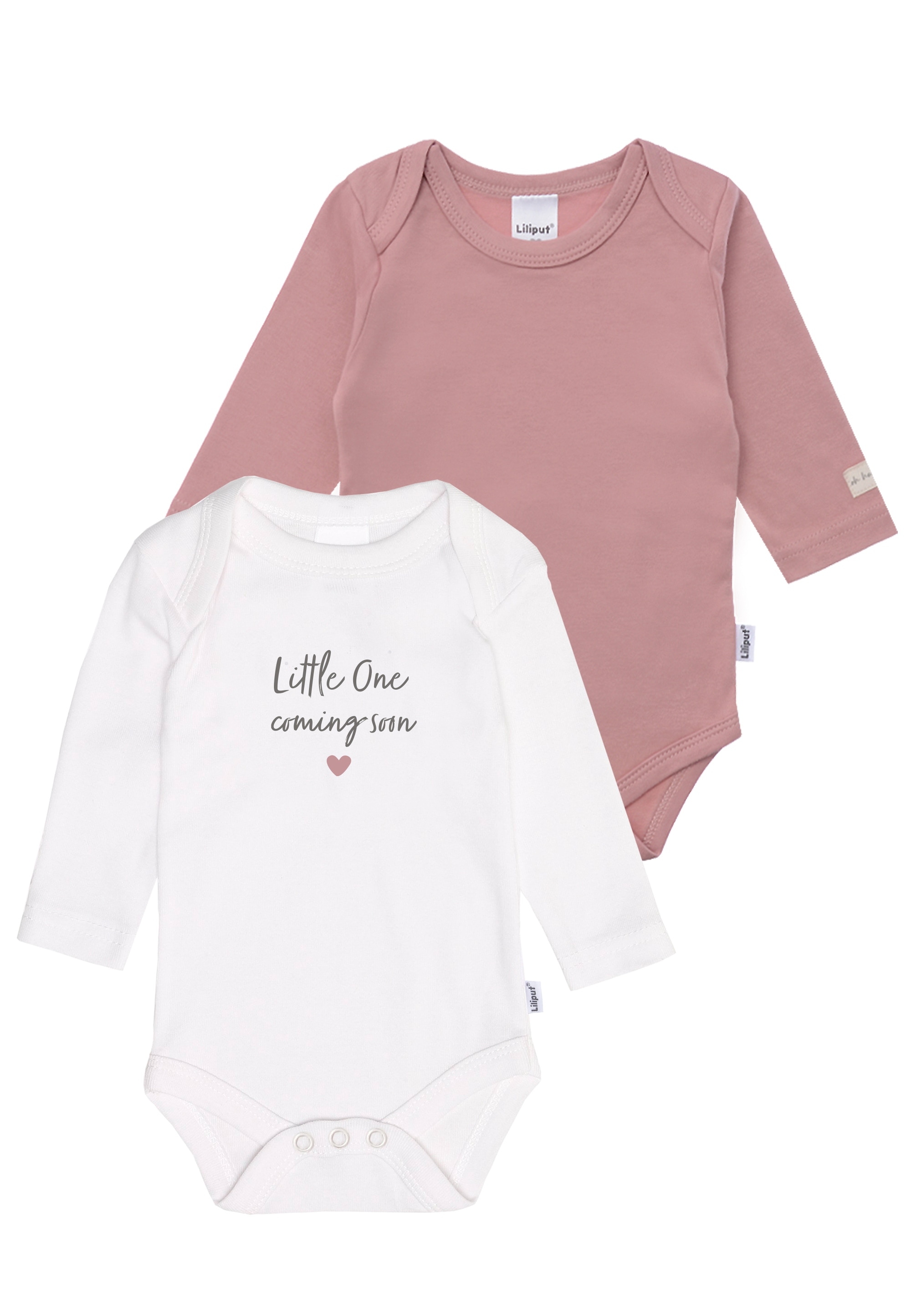 Liliput Body "Little One coming soon" 2 Stk. 2er-Pack mit Druckknöpfen