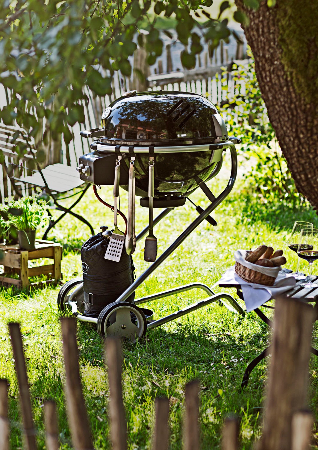 RÖSLE Grillbesteckhaken »No.1, 25024, Edelstahl 18/10«, für RÖSLE Kugelgrill No.1 F50/F60/F50 AIR/F60 AIR/G60, Silikon