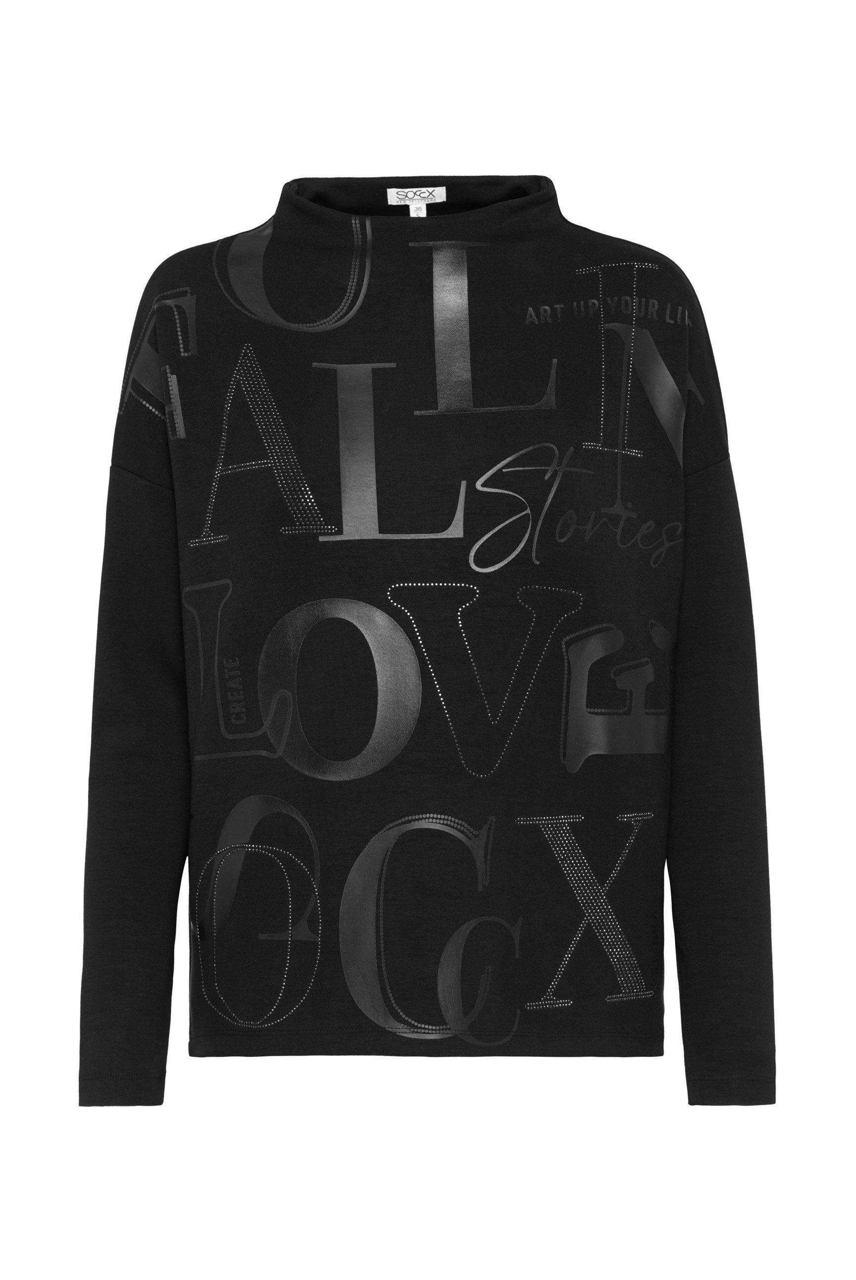 SOCCX Langarmshirt, mit Elasthan-Anteil