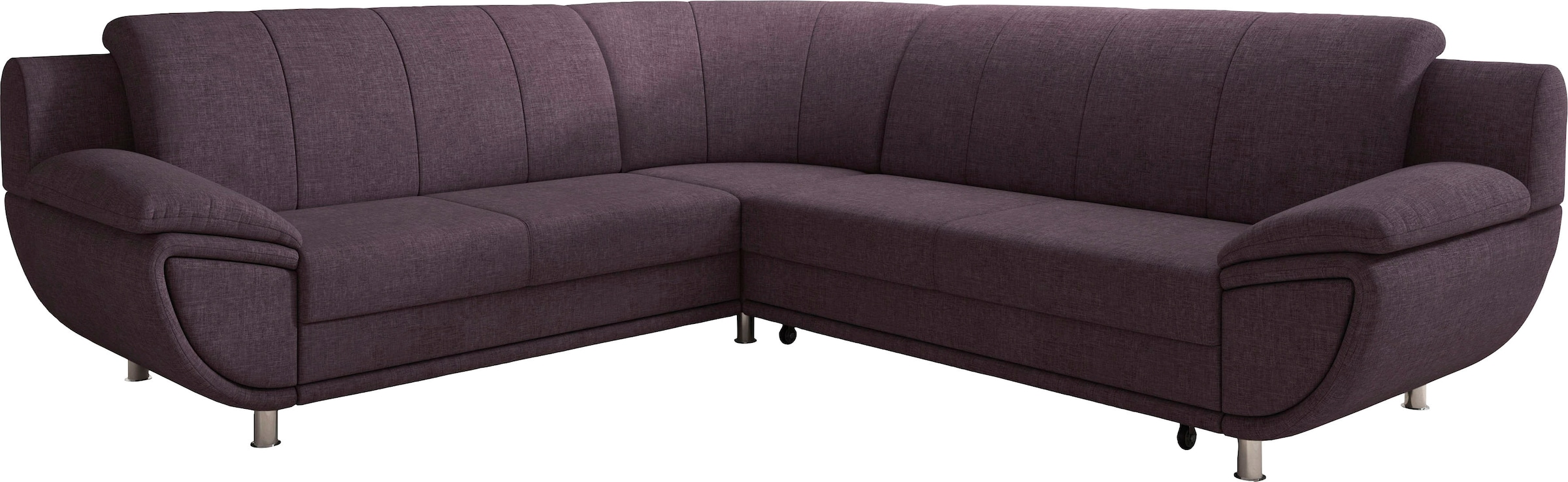 TRENDMANUFAKTUR Ecksofa "Rondo II, zeitlos & elegant, bequeme Armlehnen, L- günstig online kaufen