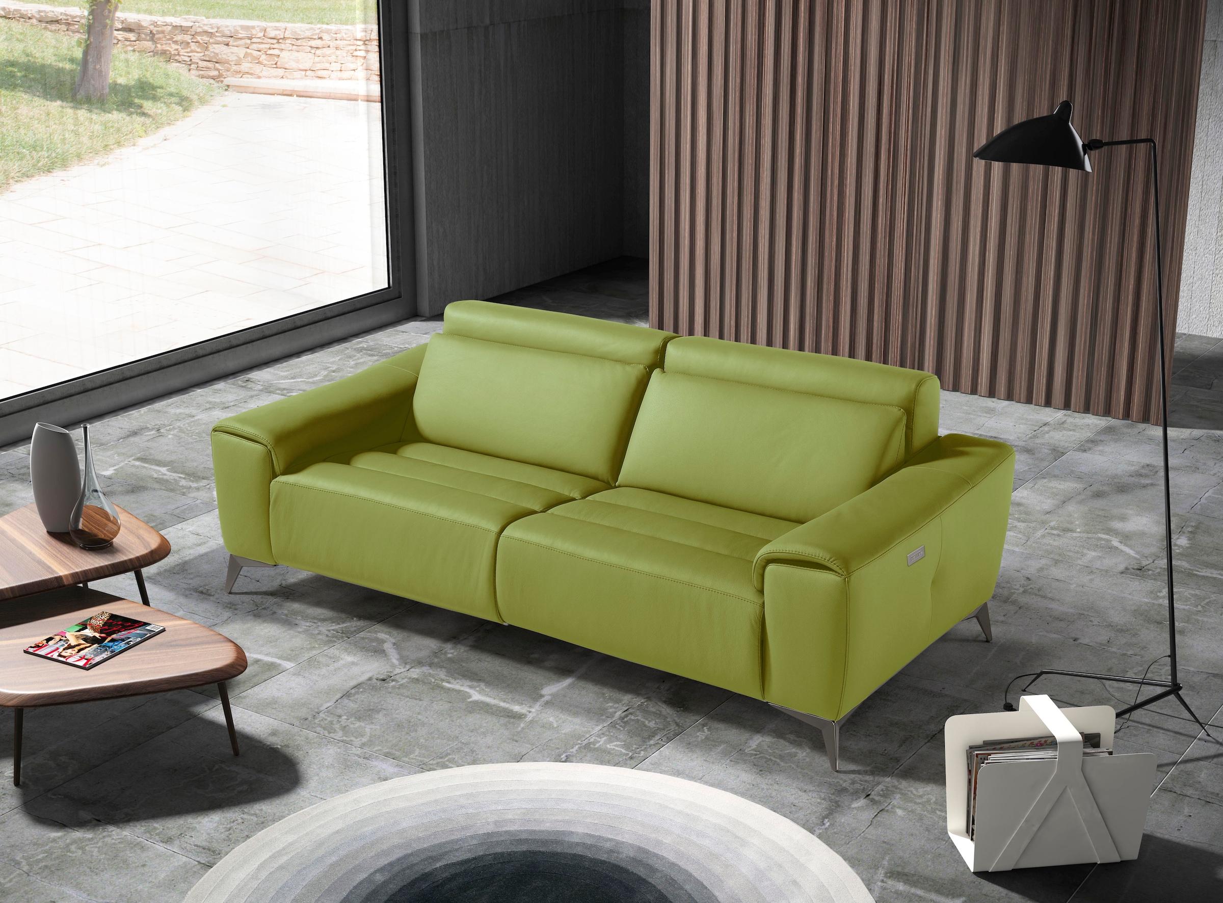 Egoitaliano 2,5-Sitzer "Suzette, Designsofa mit elektrischen Komfortfunktionen, edel & bequem" inkl. 2 elektronischer Relaxfunktionen, Rücken- und Fußteilfunktion